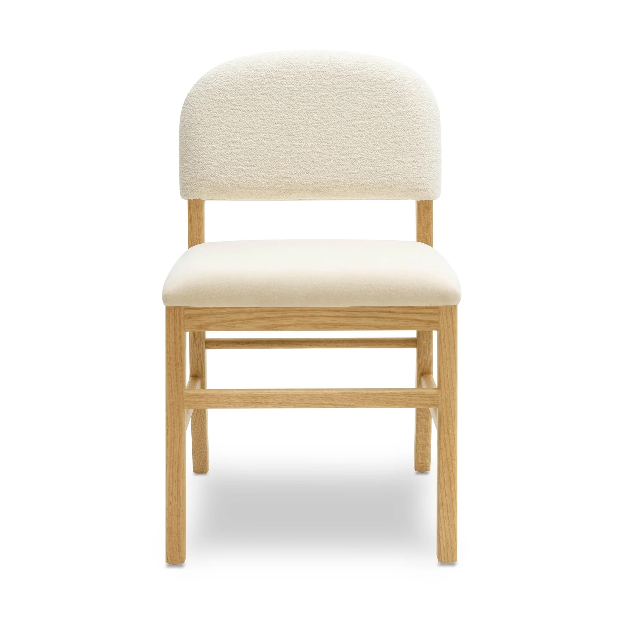 Calla Cream Performance Velvet Dining Chair - Image 3