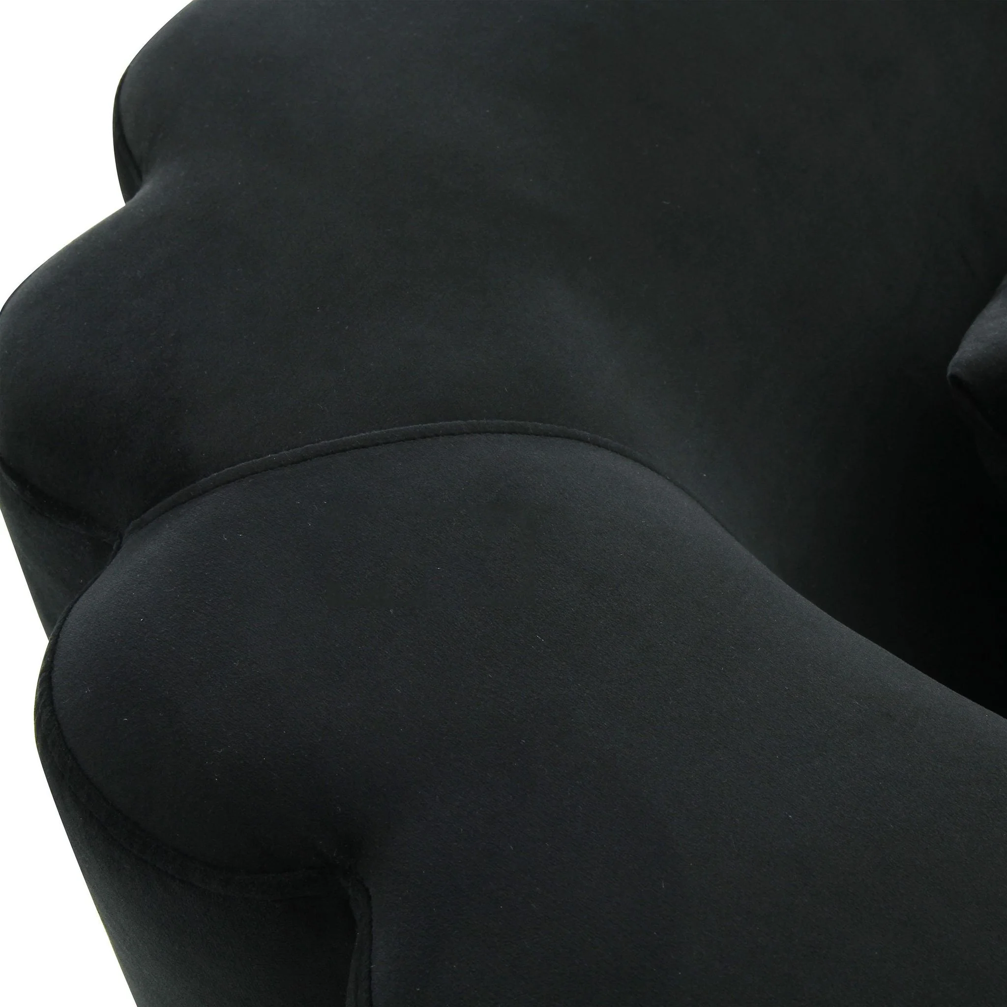 Callie Black Velvet Sofa - Image 5