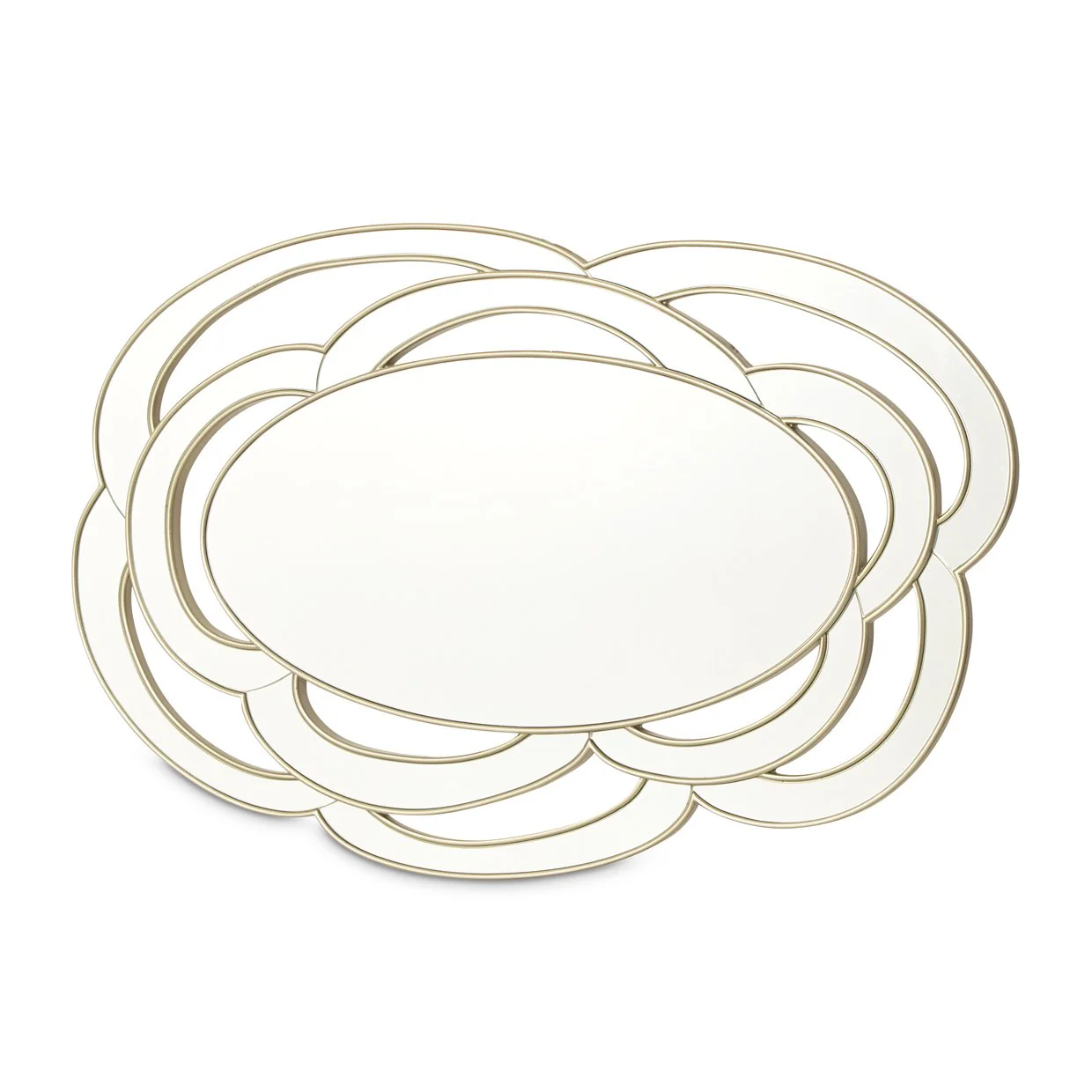 Camellia Field Wall Mirror - Antique Gold - Image 7