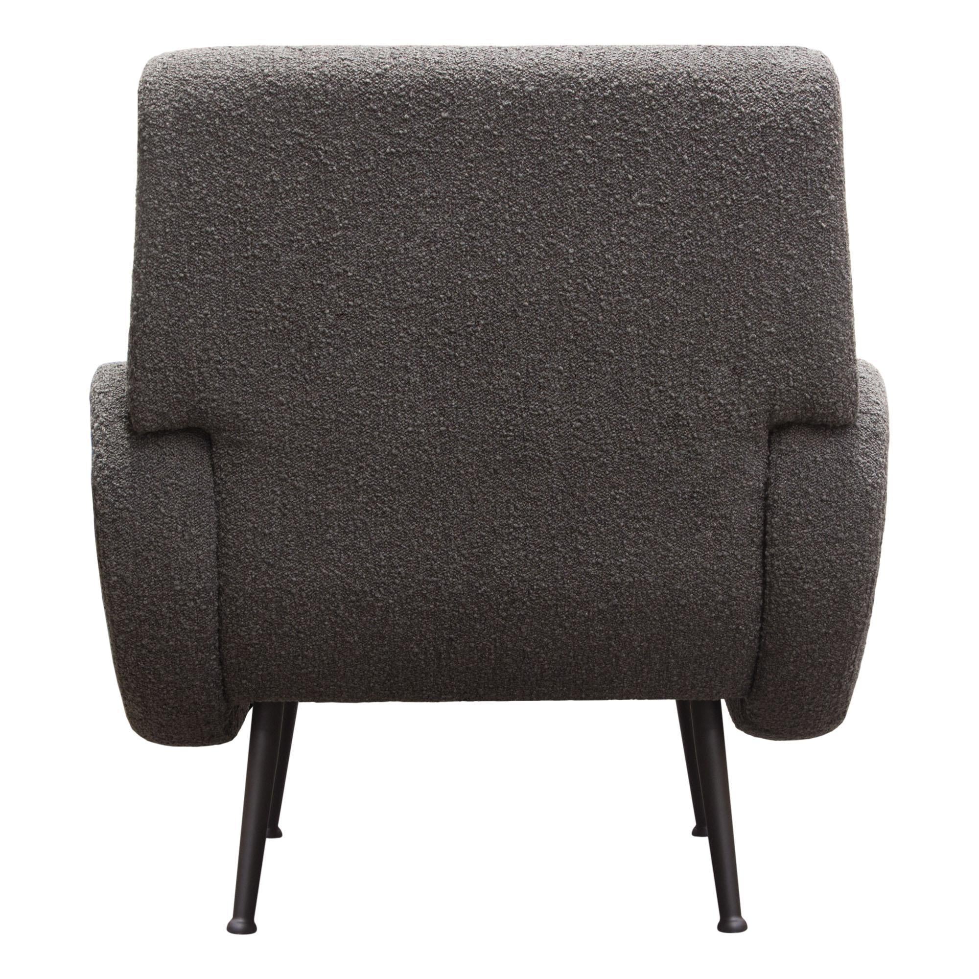 Cameron Accent Chair in Chair Boucle Textured Fabric w/ Black Leg by Diamond Sofa - Image 7