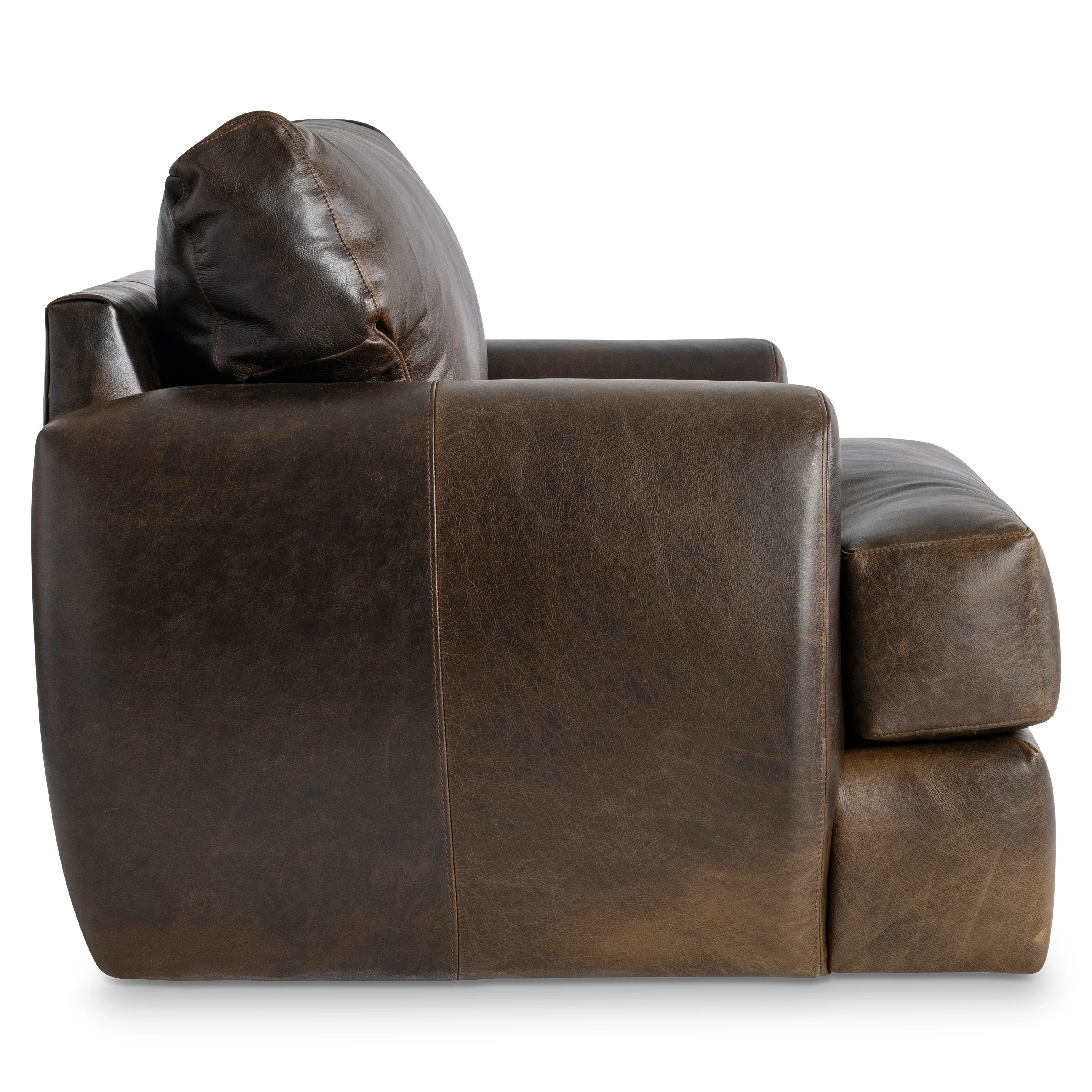 Cameron Leather Swivel Chair - Image 9