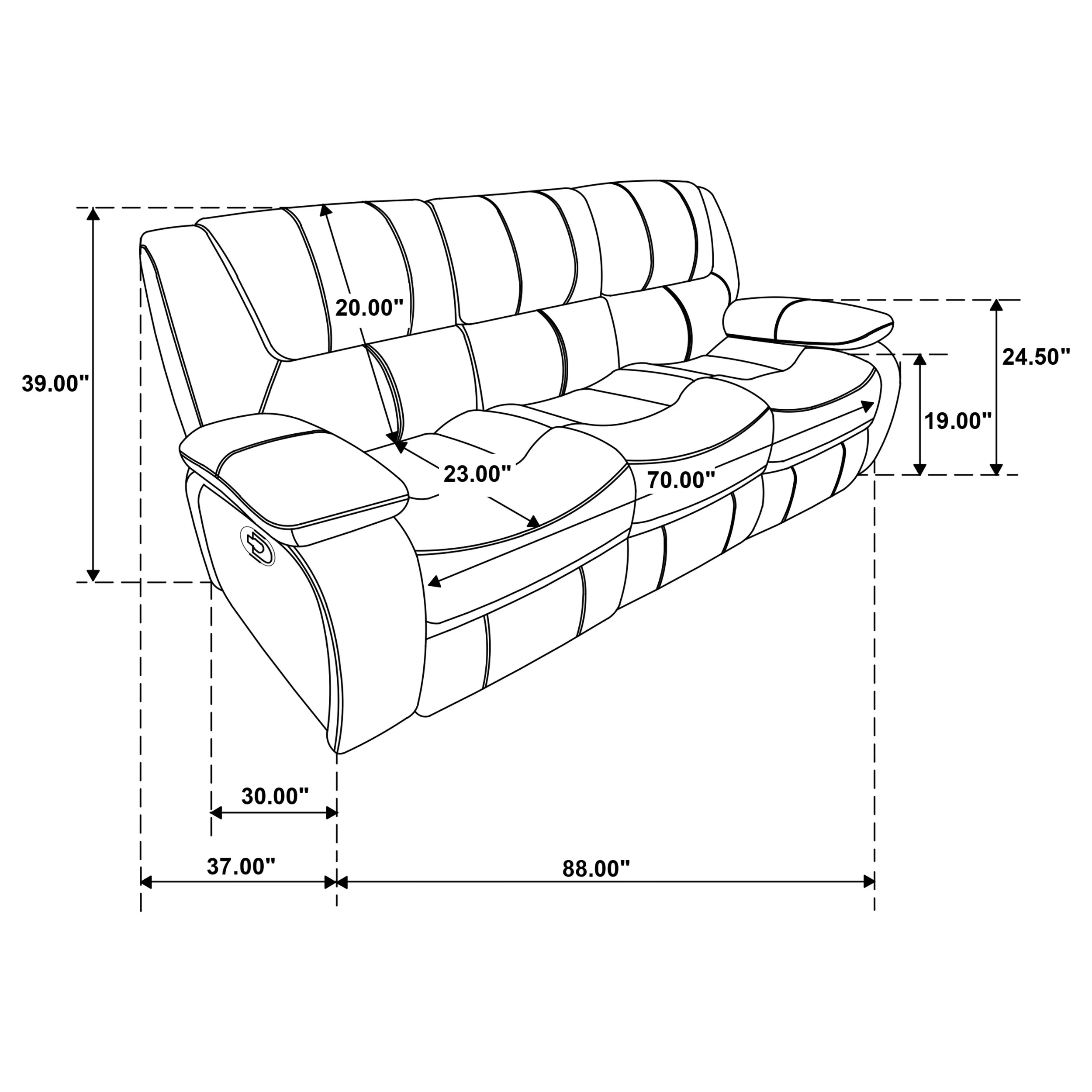 Camila Reclining Sofa Set - Image 32