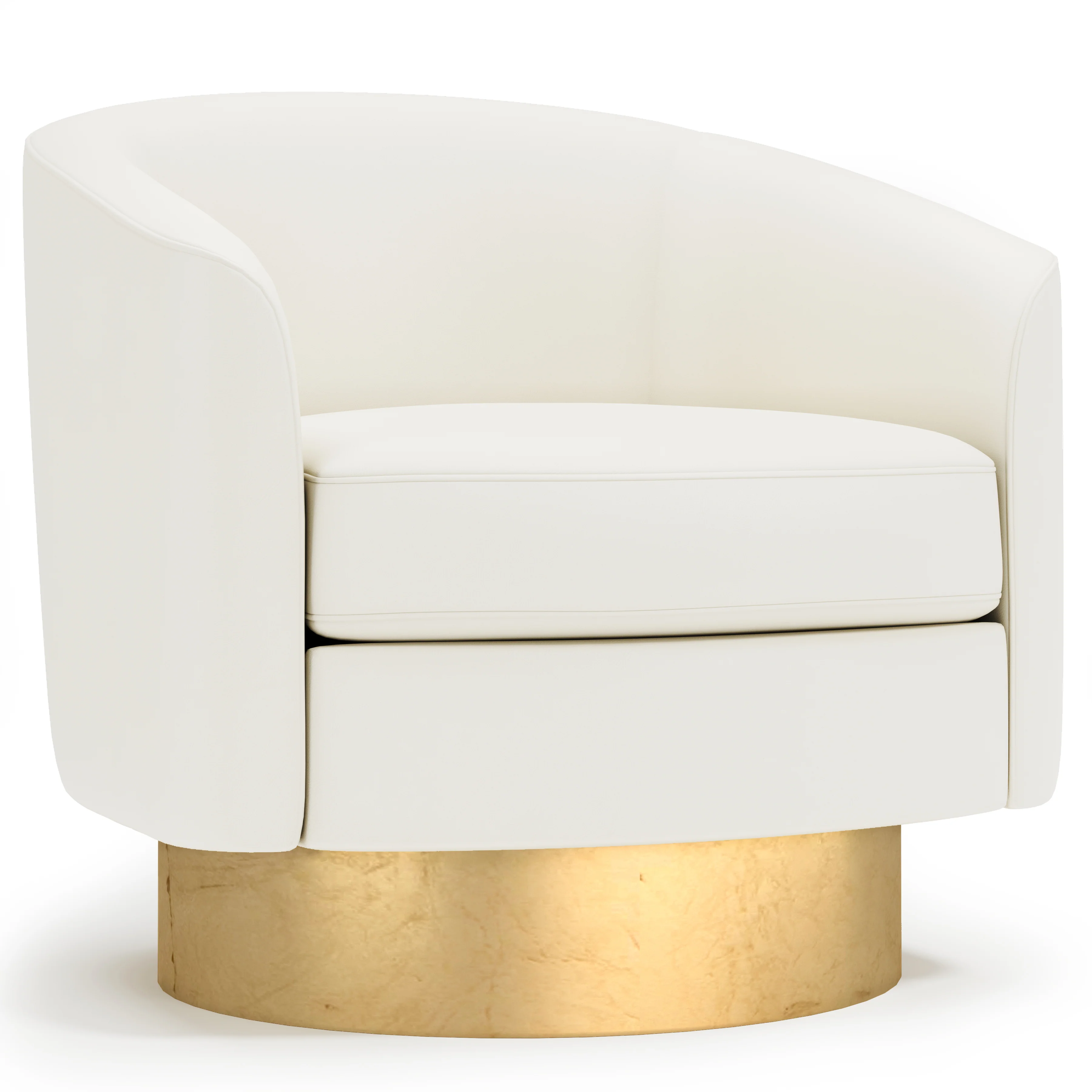 Camino Leather Swivel Chair - Image 14