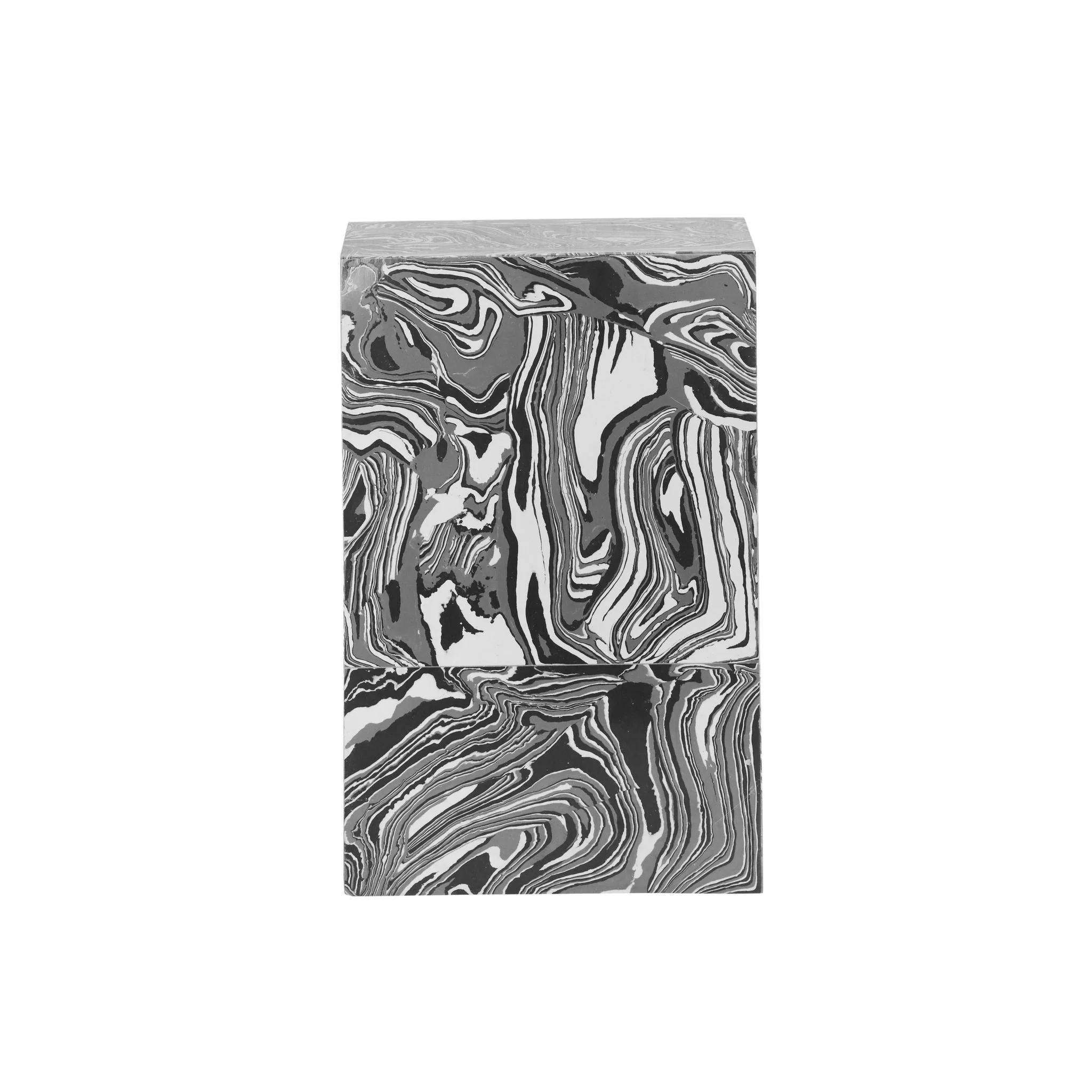 Camryn Swirled Resin Side Table - Image 3