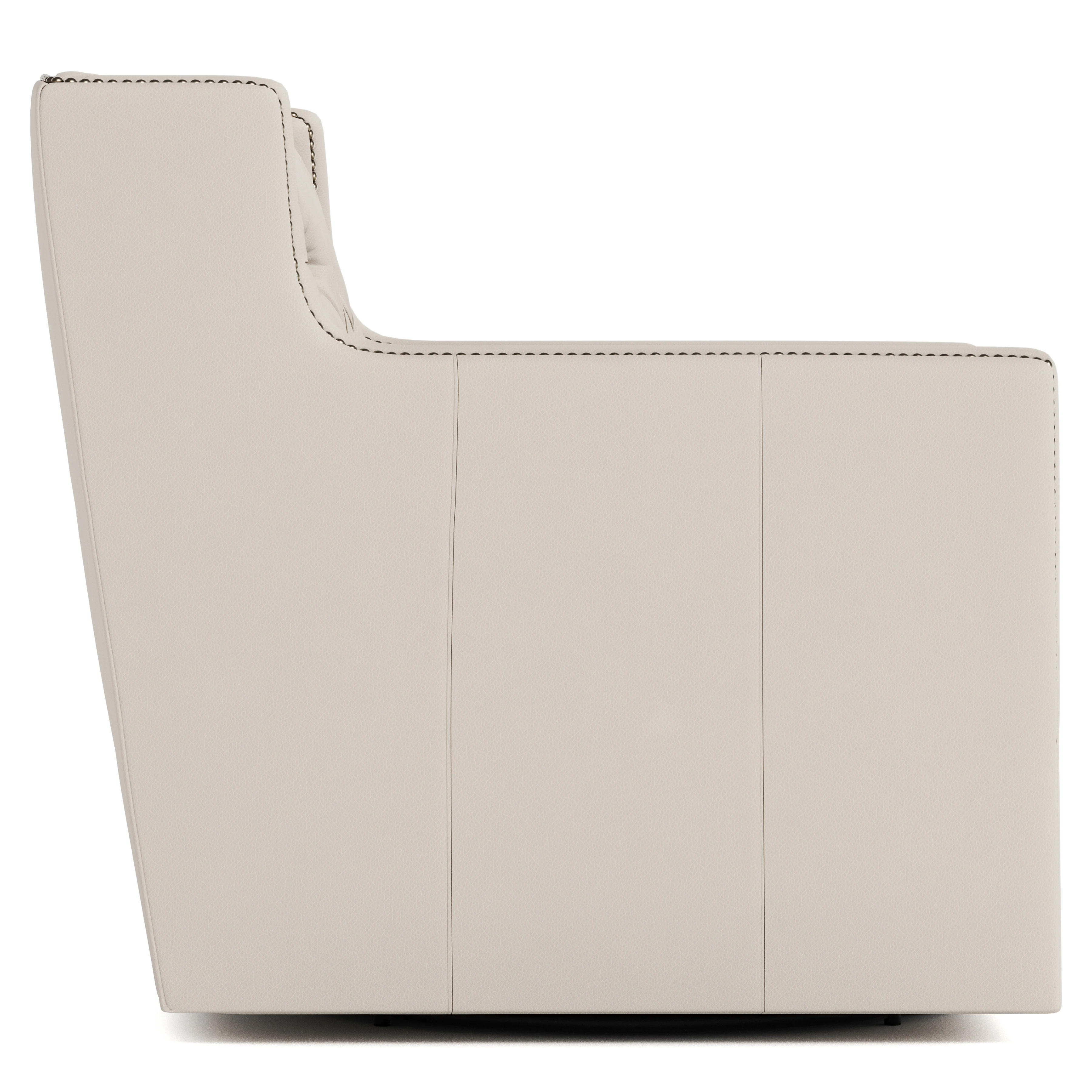 Candace Leather Swivel Chair - Image 2