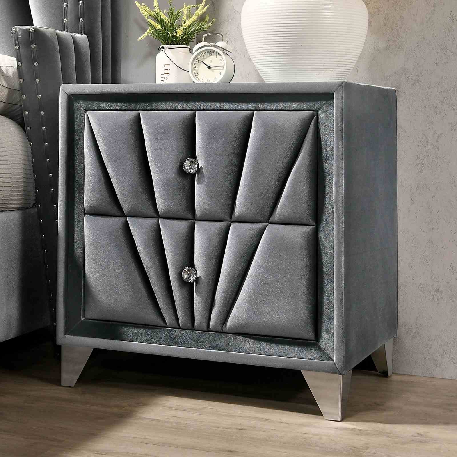 Carissa Nightstand, Gray - Image 3