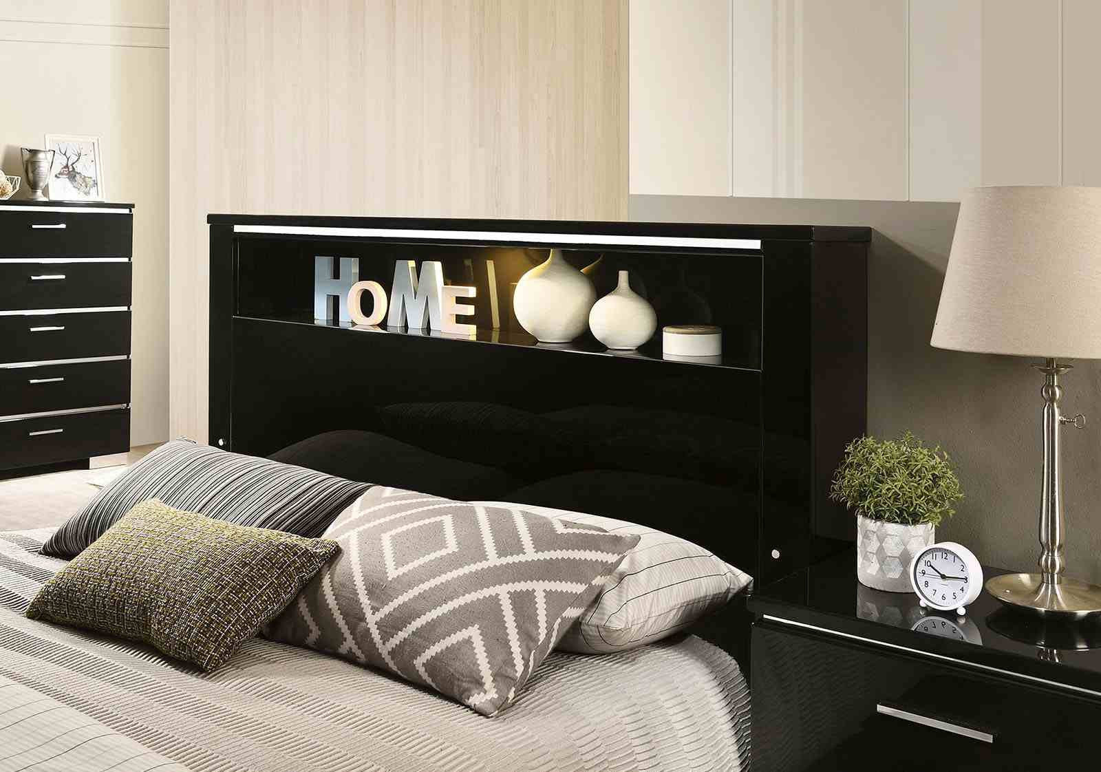 Carlie Queen Bed, Black - Image 3