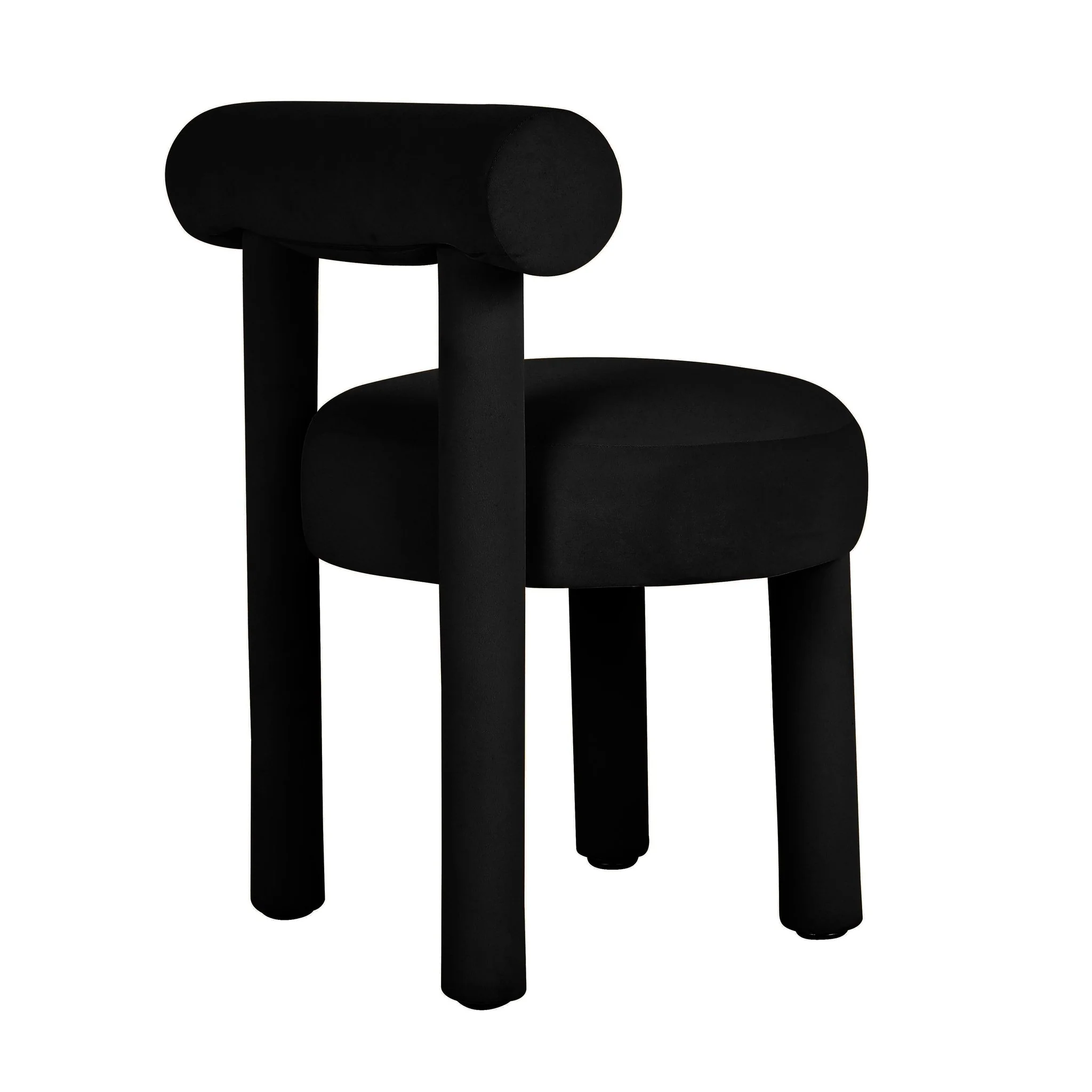 Carmel Black Velvet Dining Chair - Image 4