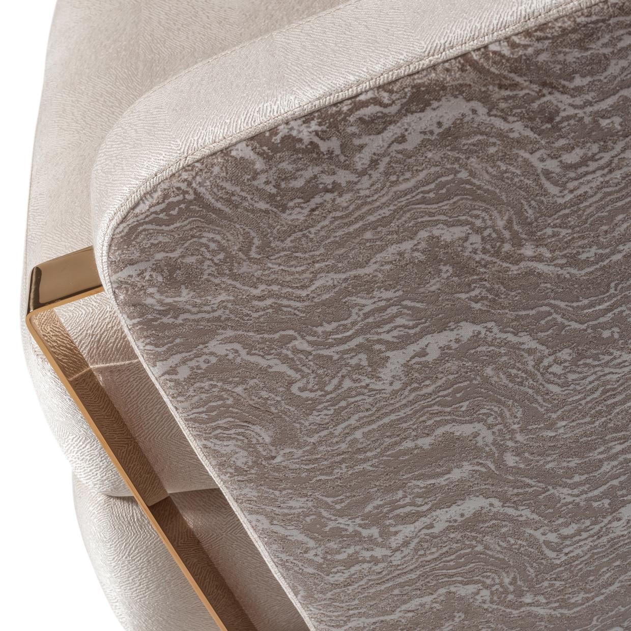 Carmela Accent Chair - Almond/Gold - Image 13