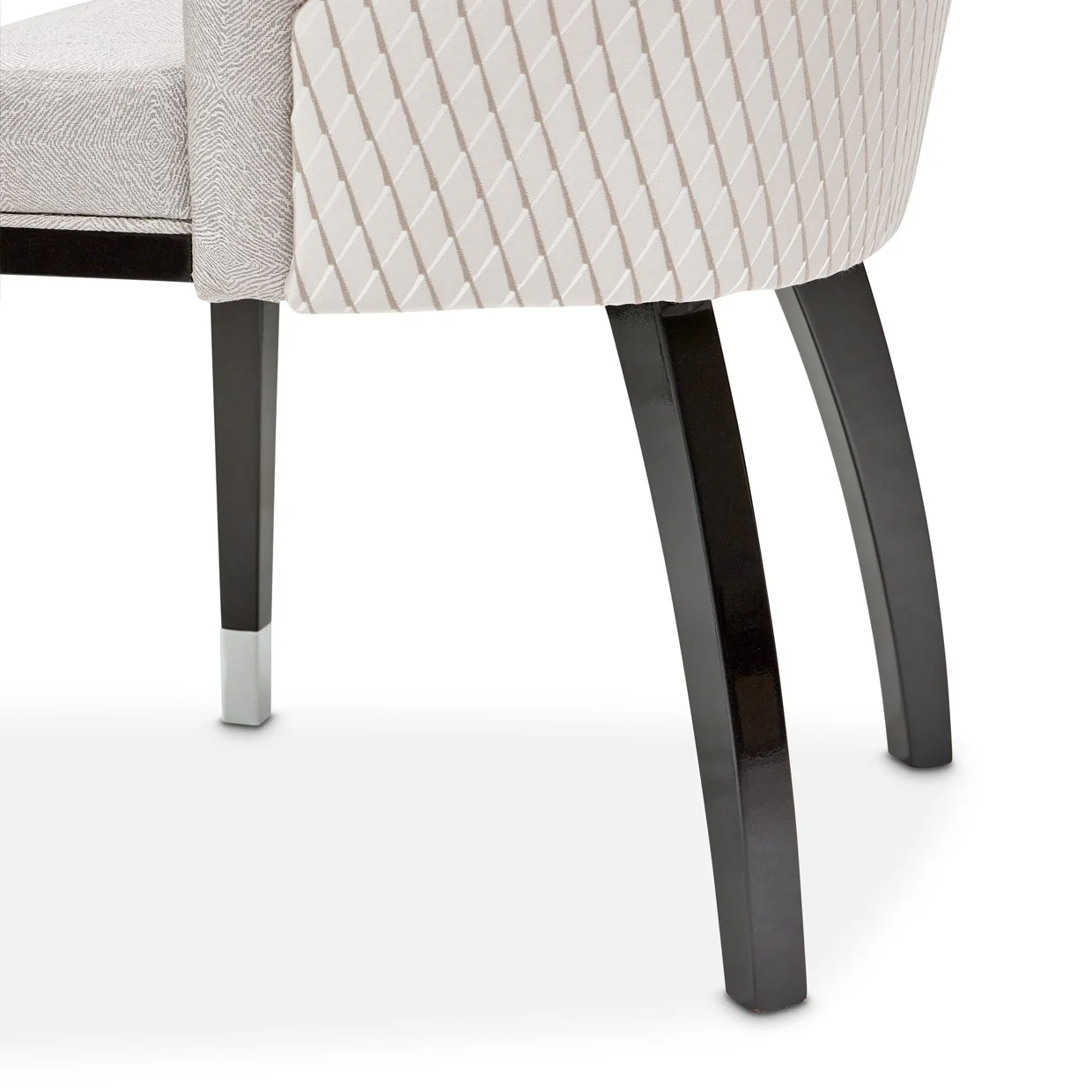 Carmela Dining Arm Chair - Glossy Charcoal Sand - Image 9