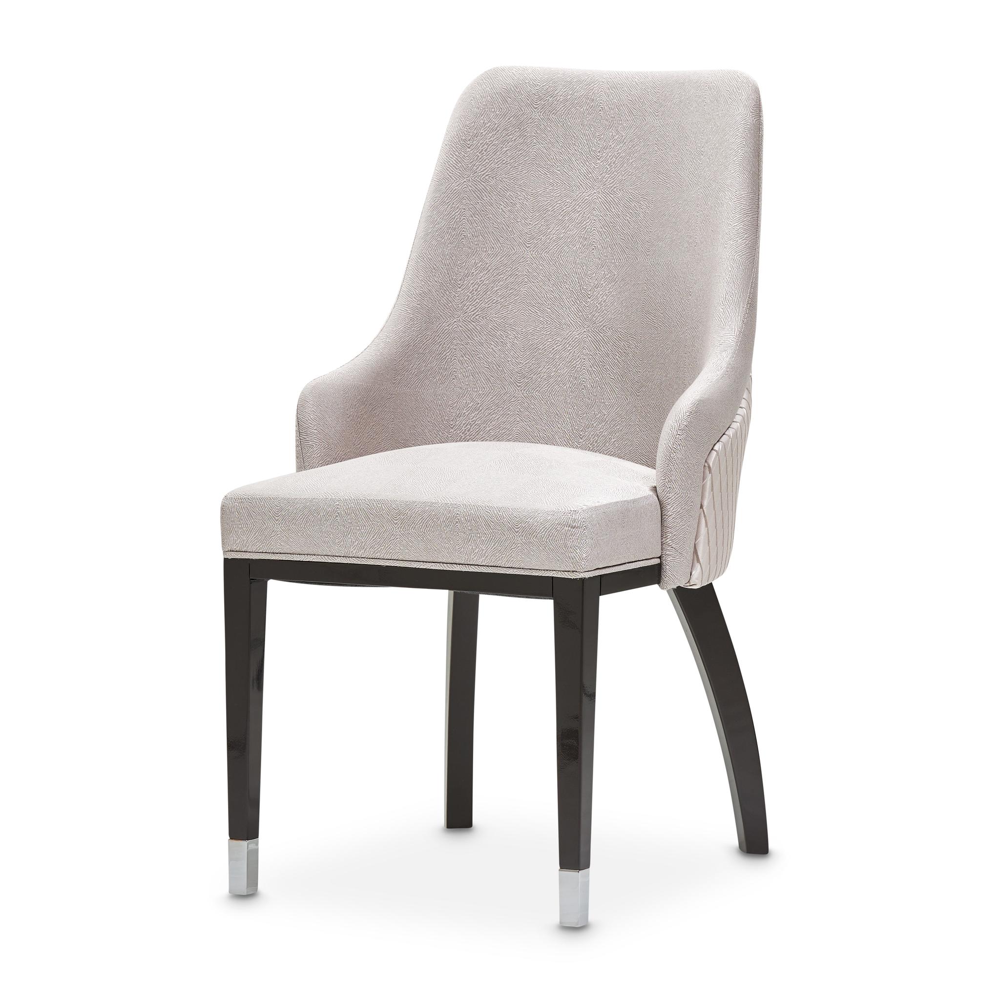 Carmela Dining Arm Chair - Glossy Charcoal Sand - Image 35