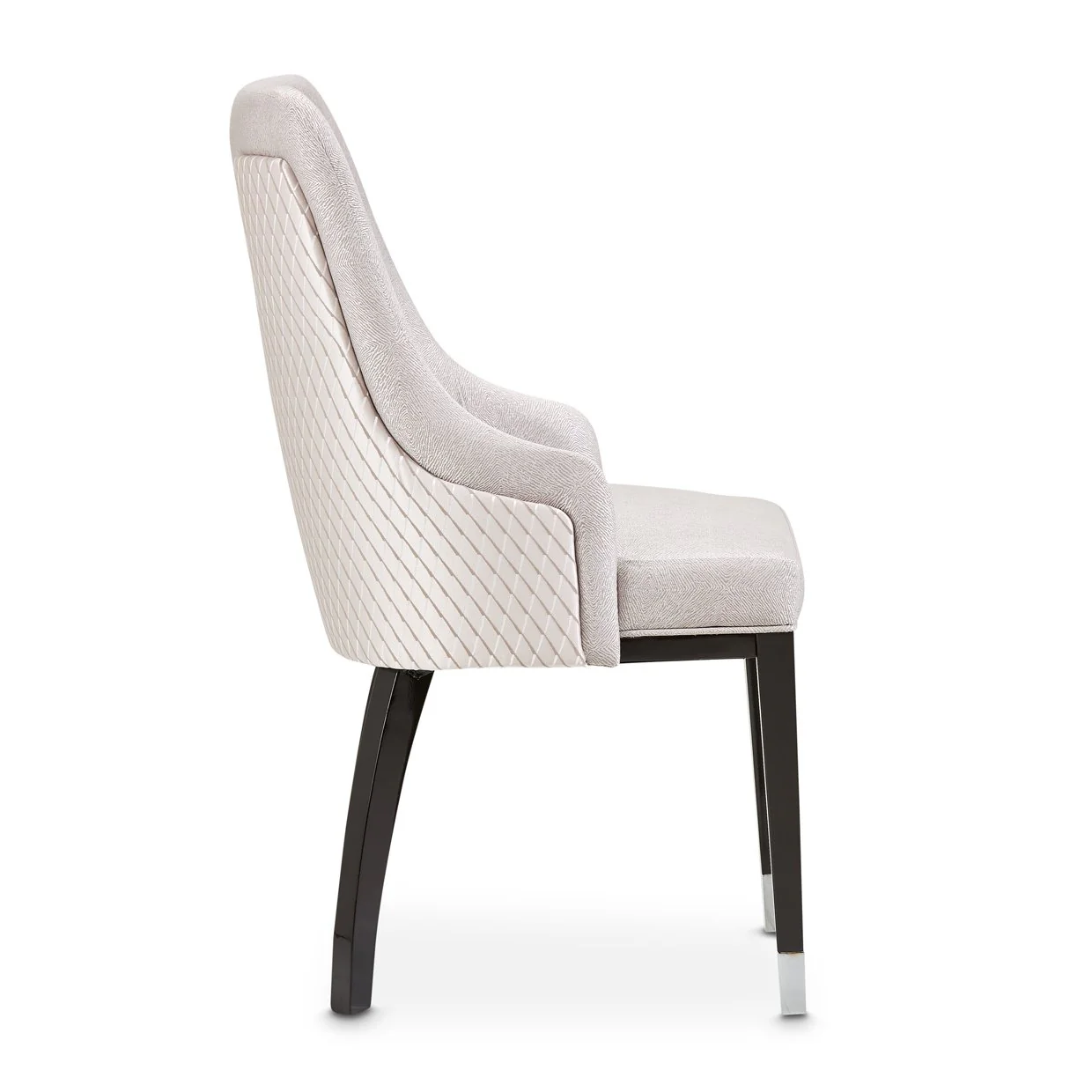 Carmela Dining Arm Chair - Glossy Charcoal Sand - Image 5