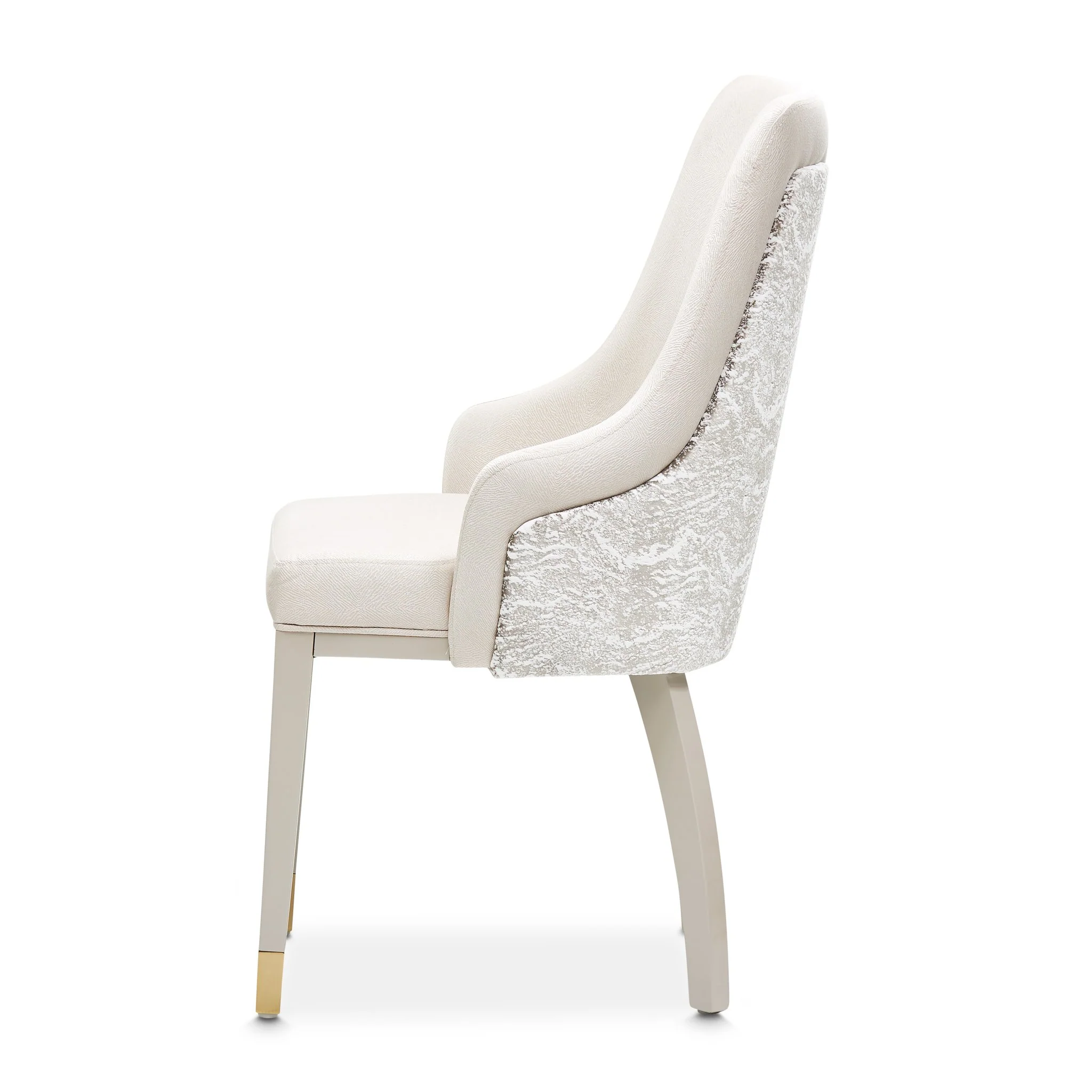 Carmela Dining Arm Chair - Shimmer Ivory - Image 23