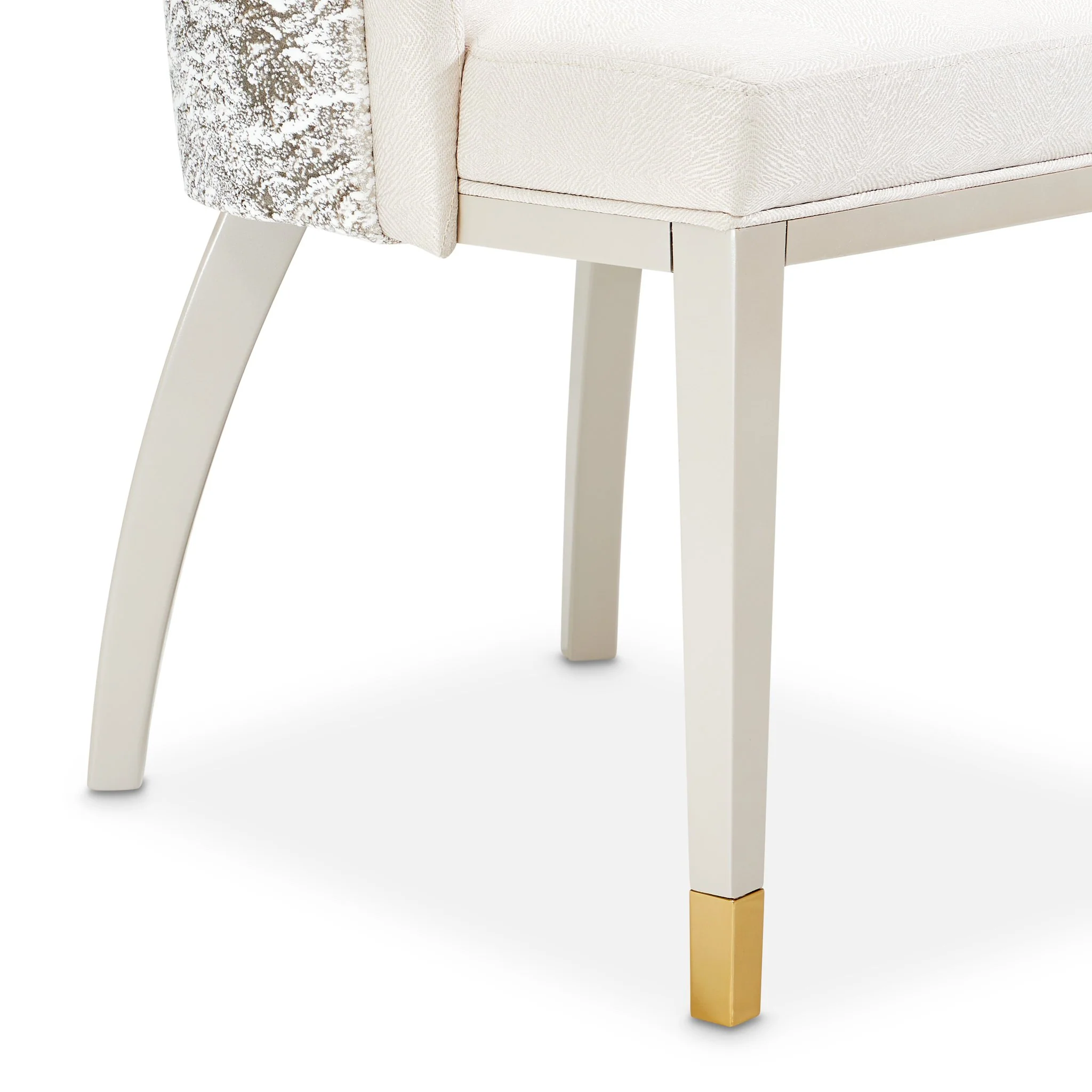 Carmela Dining Arm Chair - Shimmer Ivory - Image 25