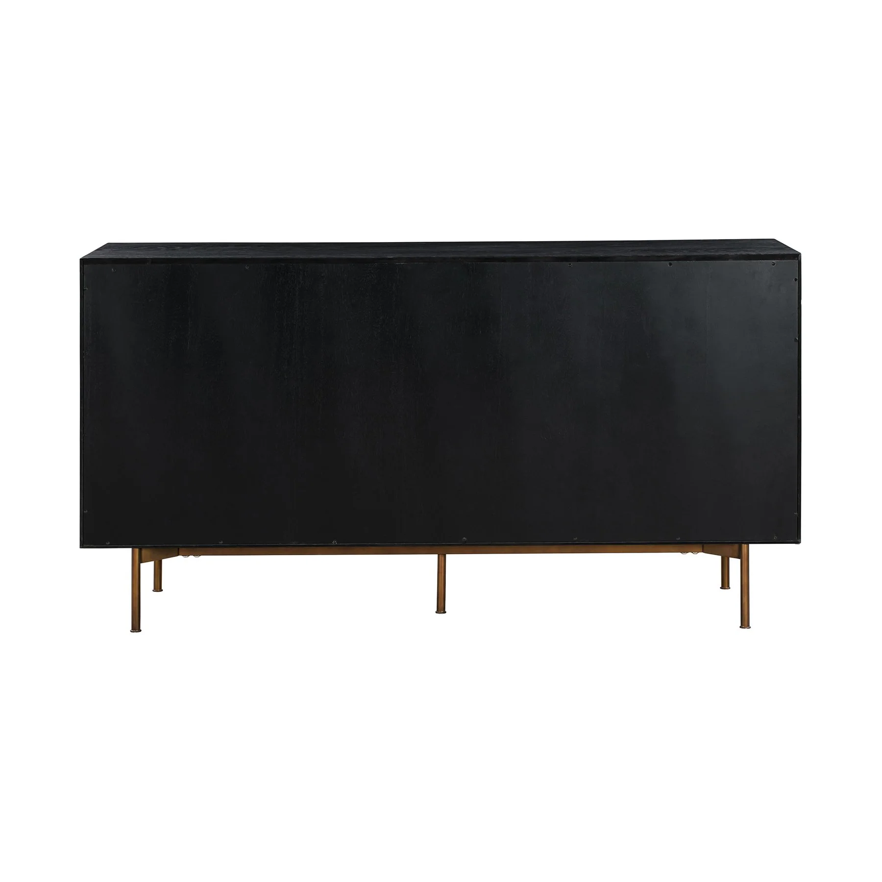 Carnaby 6 Drawer Dresser in Black Brushed Oak and Bronze - Image 5