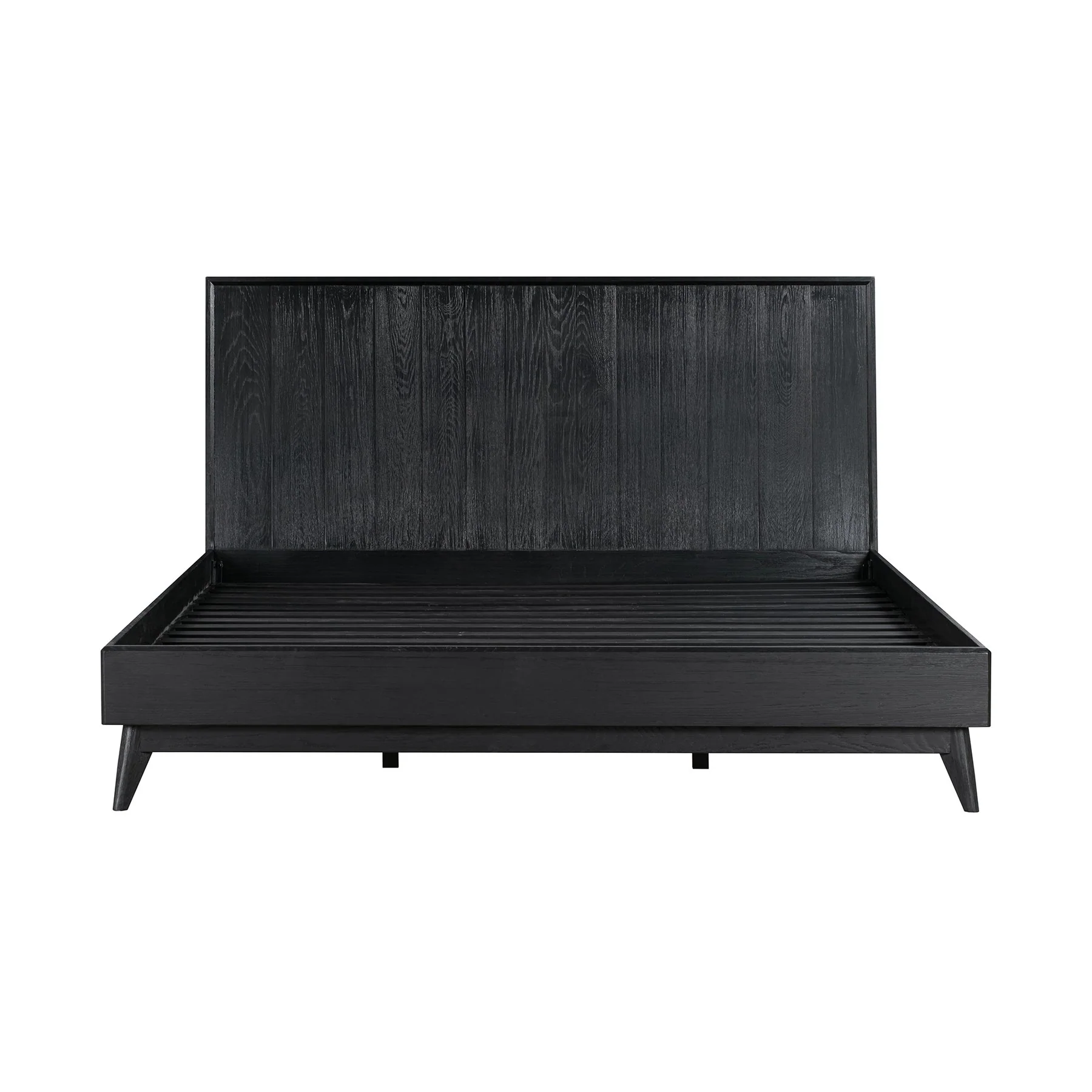Carnaby King 3 Piece Bedroom Set in Black Brushed Oak Wood - Image 2
