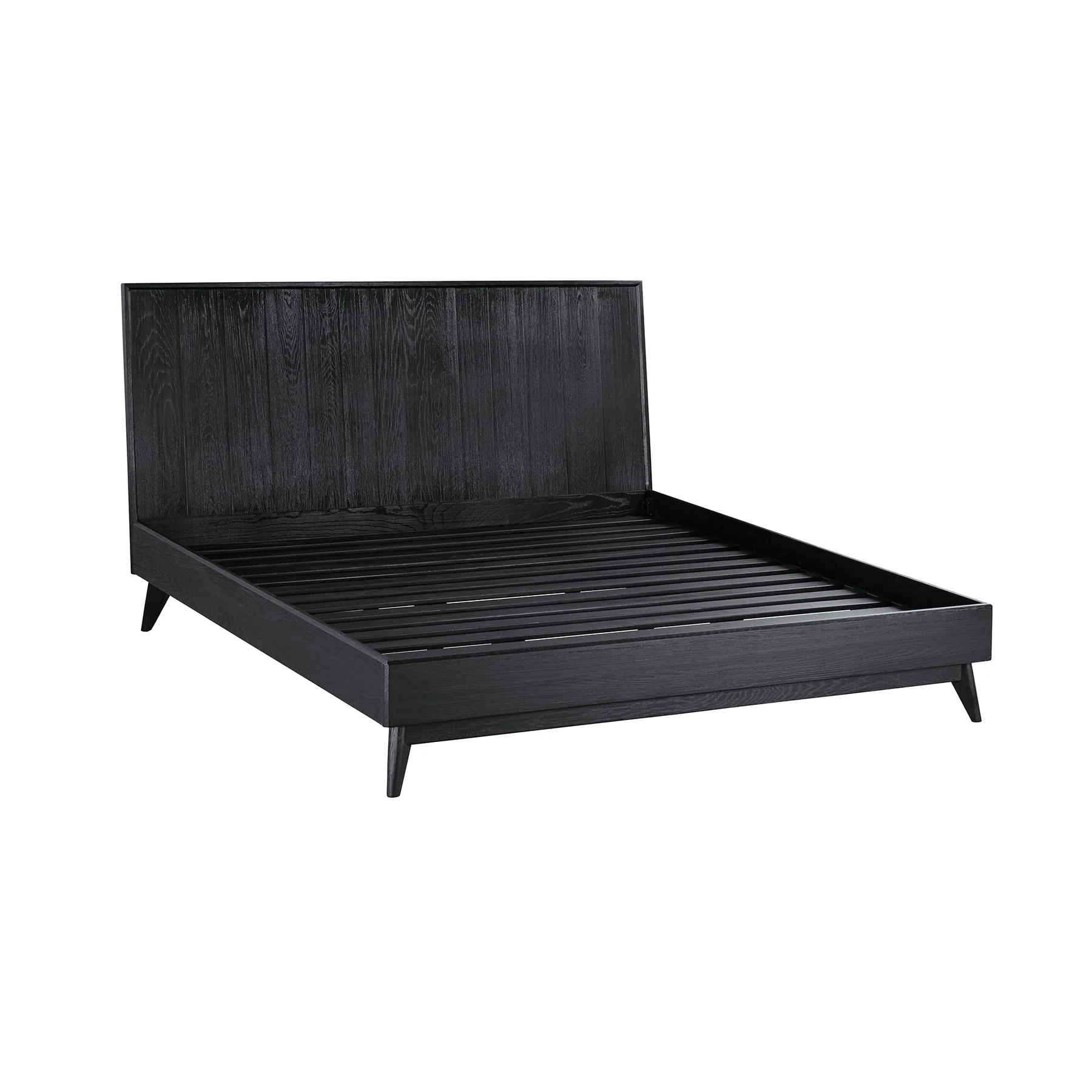 Carnaby King 3 Piece Bedroom Set in Black Brushed Oak Wood - Image 3