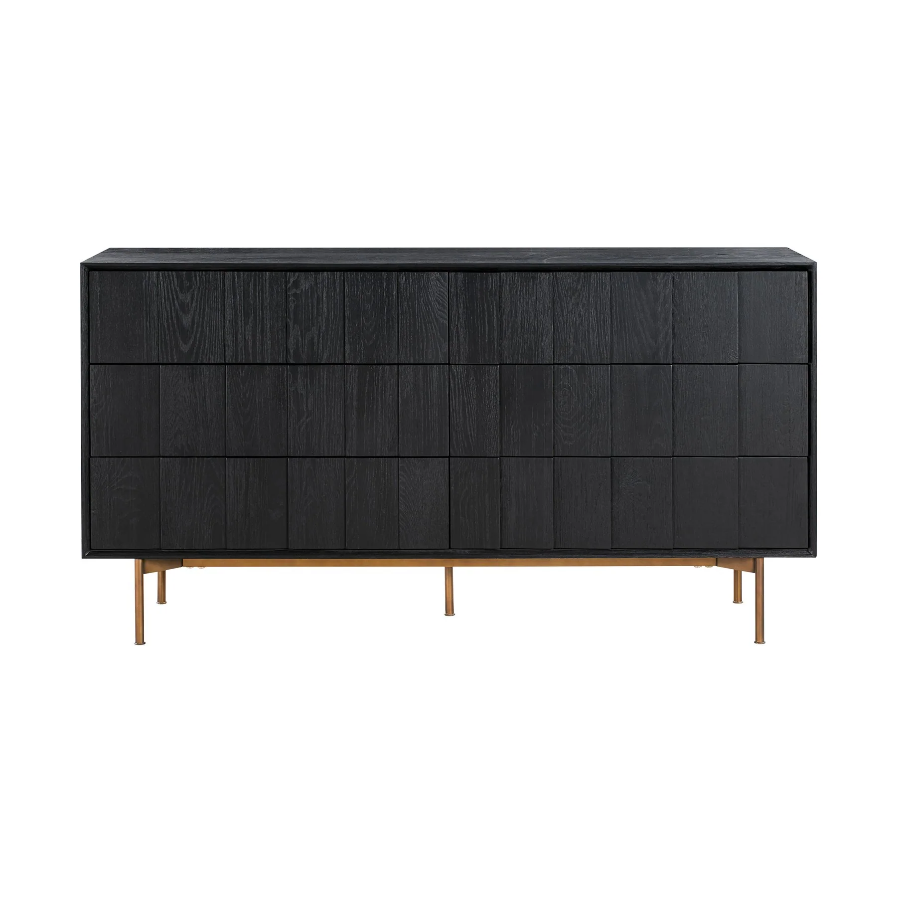 Carnaby King 4 Piece Bedroom Set in Black Brushed Oak Wood - Image 4