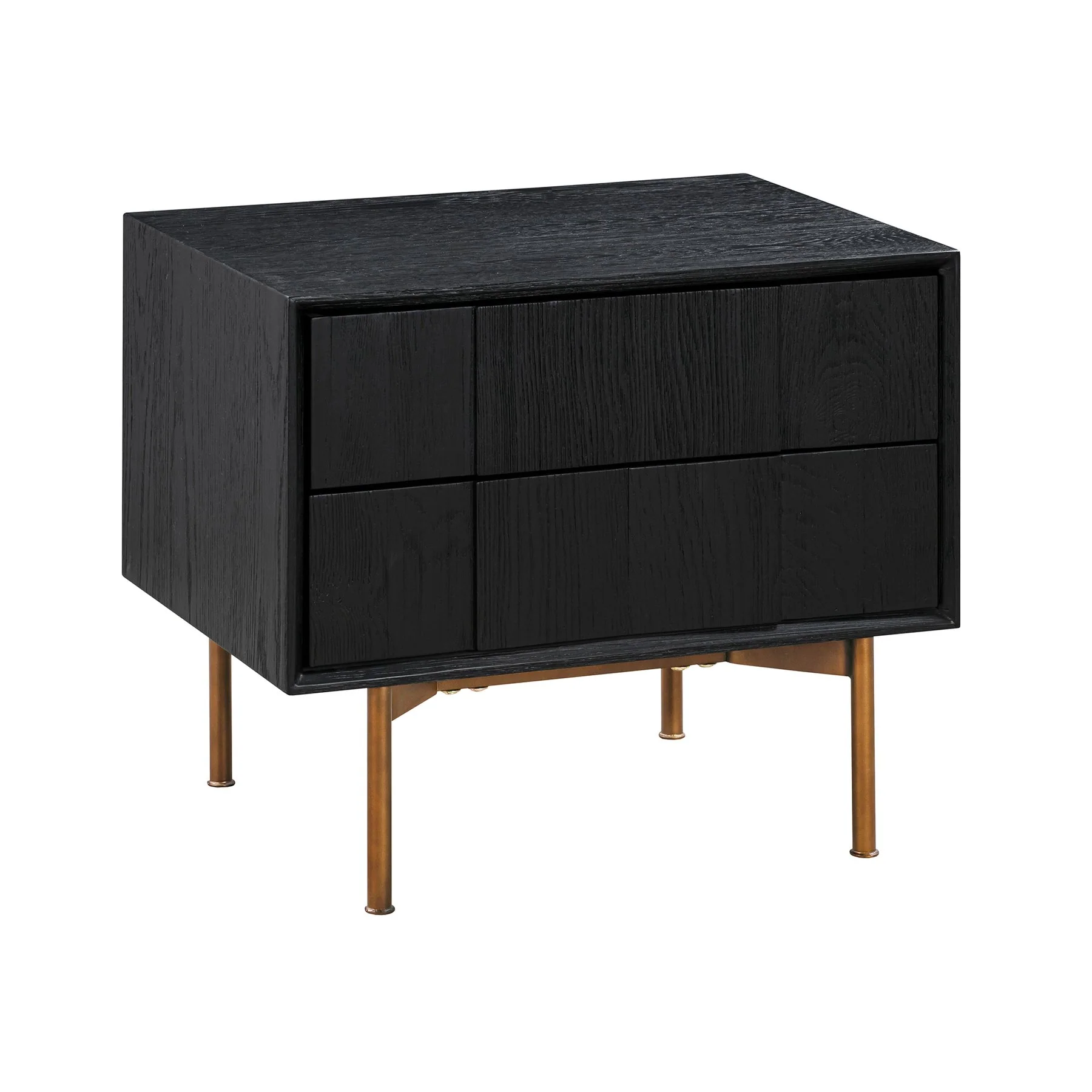 Carnaby King 4 Piece Bedroom Set in Black Brushed Oak Wood - Image 7