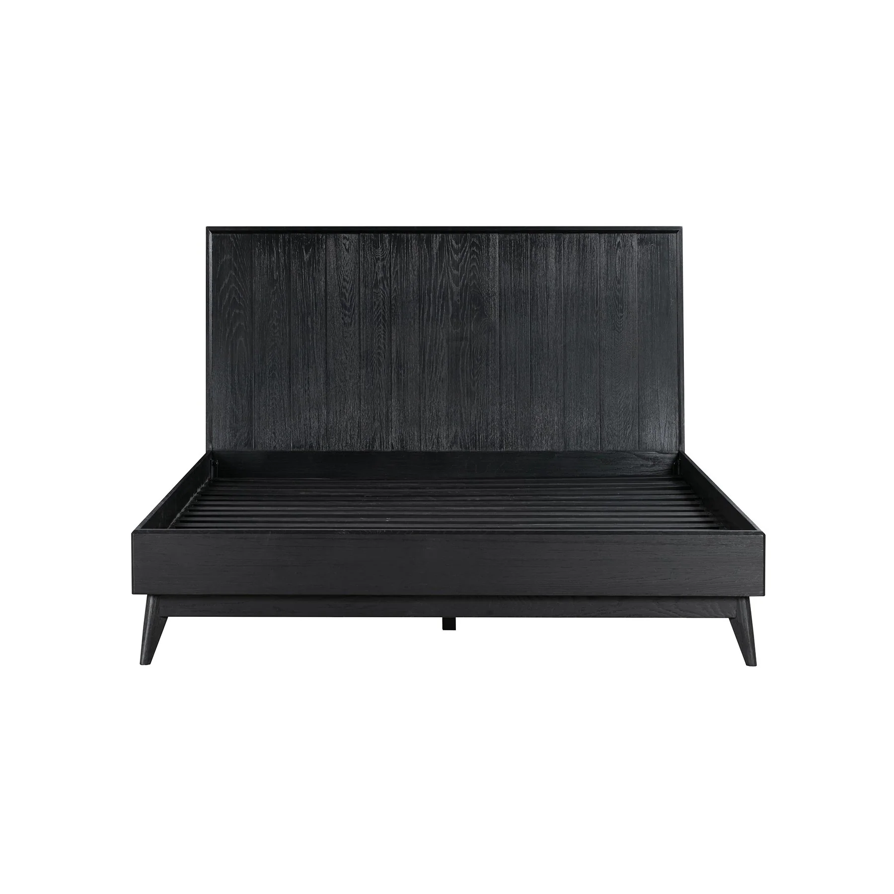 Carnaby Queen 3 Piece Bedroom Set in Black Brushed Oak Wood - Image 2