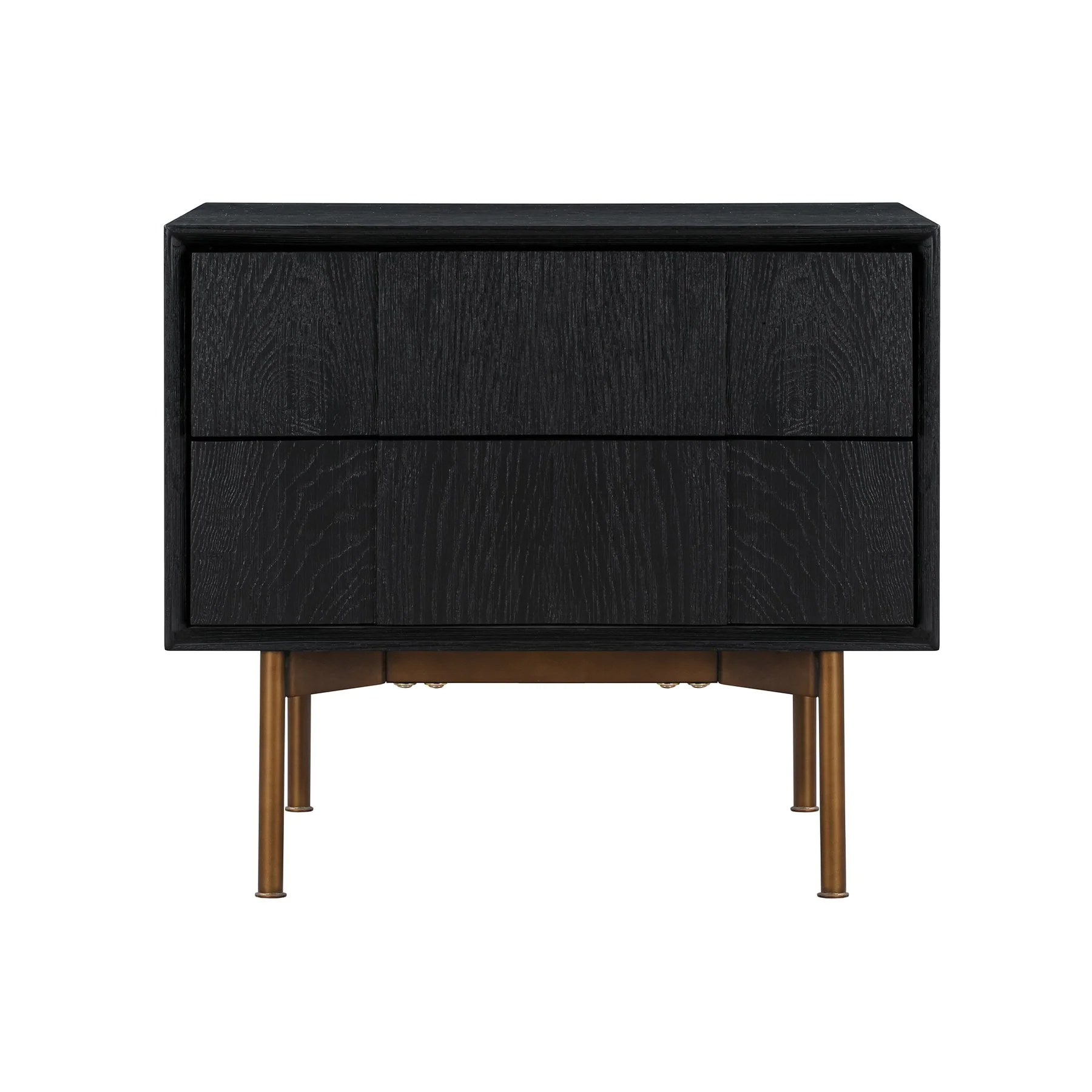 Carnaby Queen 4 Piece Bedroom Set in Black Brushed Oak Wood - Image 6