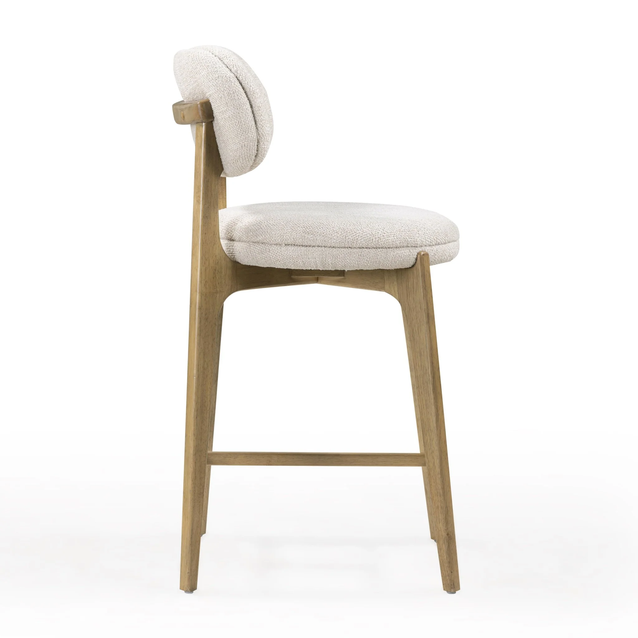 Carnation Cream Performance Fabric Counter Stool - Image 4