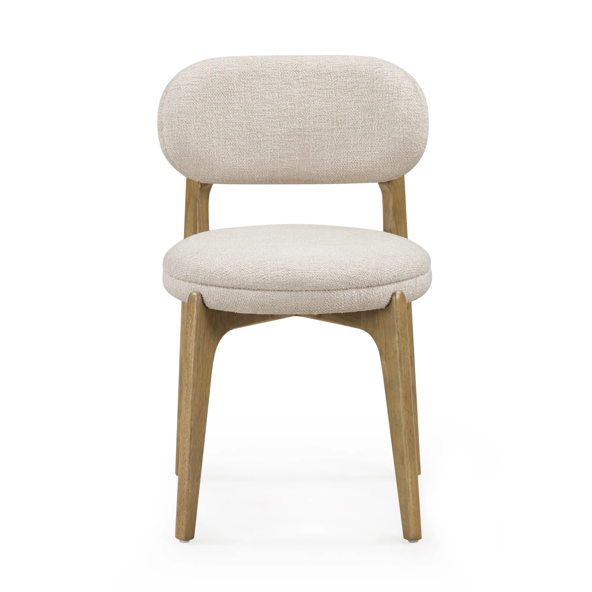 Carnation Cream Performance Fabric Dining Chair - Image 2