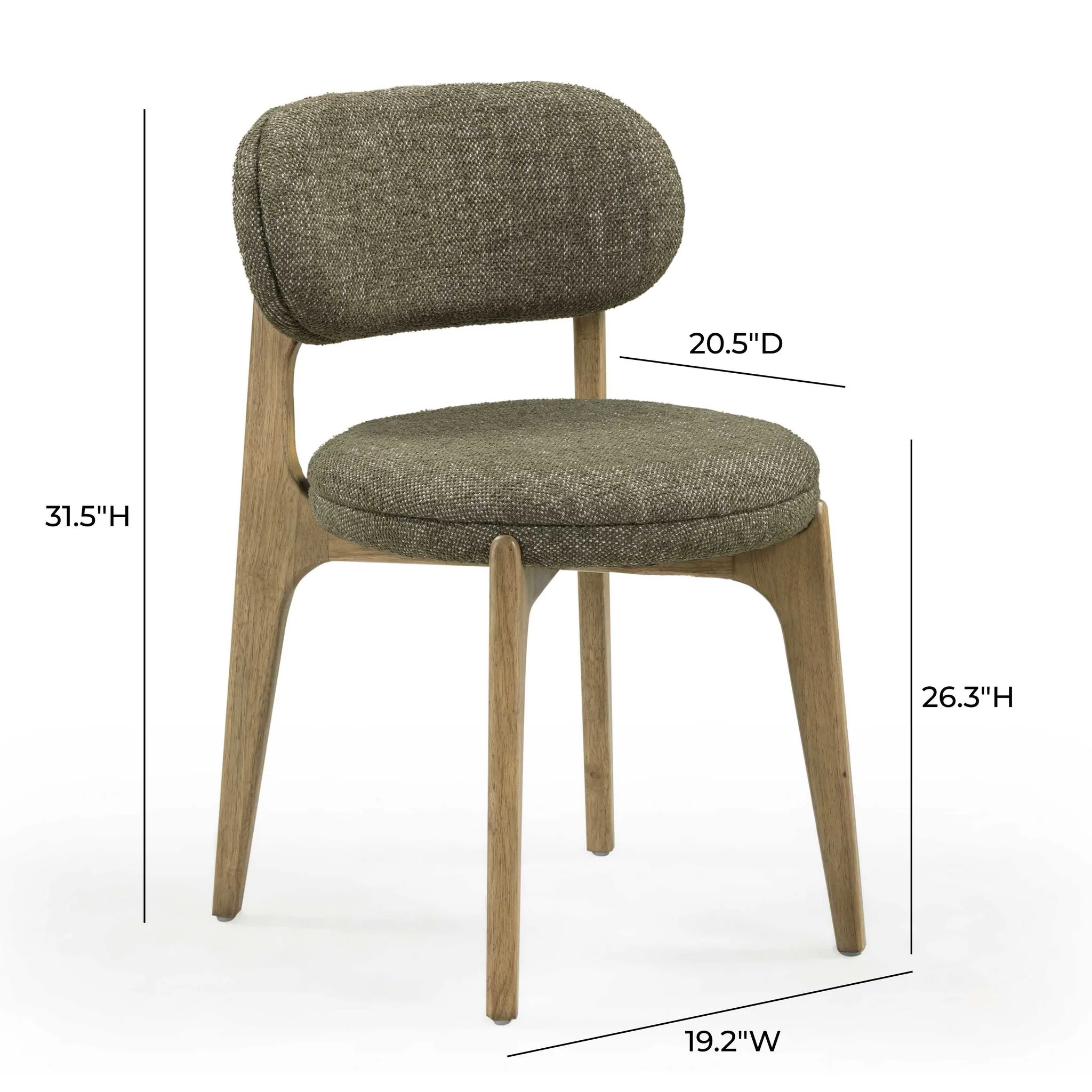 Carnation Green Performance Fabric Dining Chair - Image 8