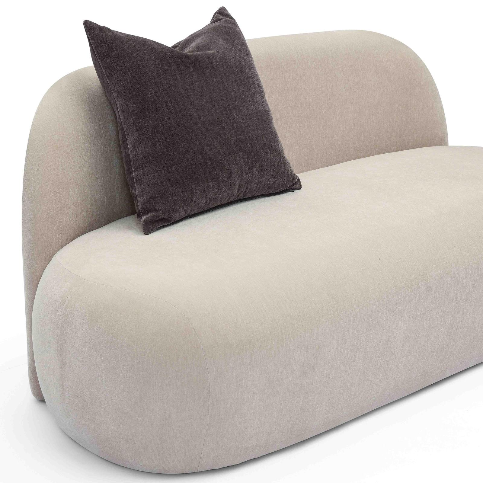 Carraway Taupe Upcycled Chenille Loveseat - Image 5