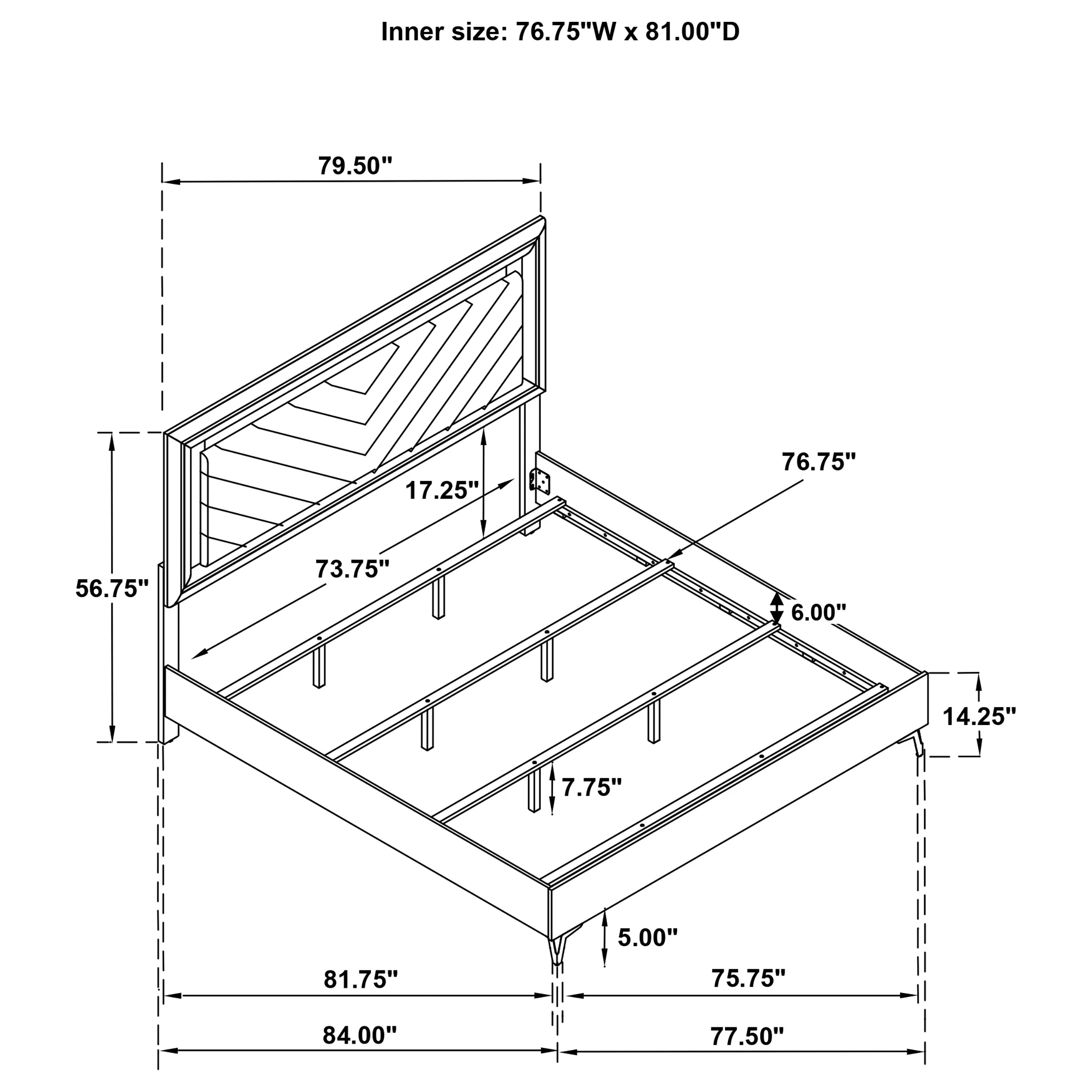 Cassia Panel Bed with LED Lighting - Image 23