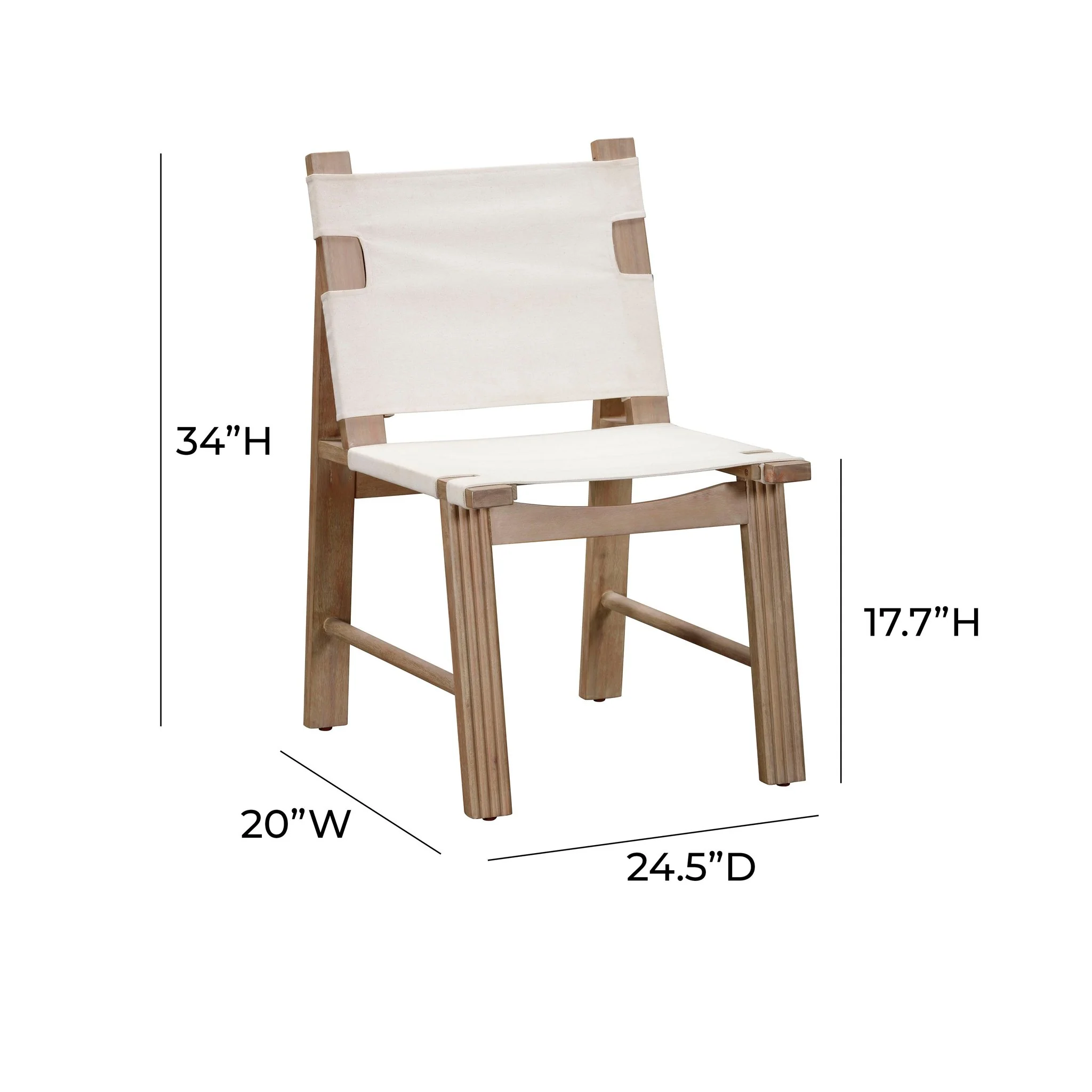 Cassie Cream Outdoor Dining Chair - Set of 2 - Image 7