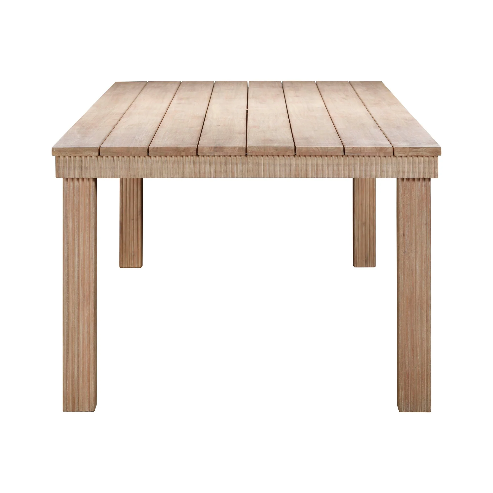 Cassie Natural 108 Inch Rectangular Outdoor Dining Table - Image 3