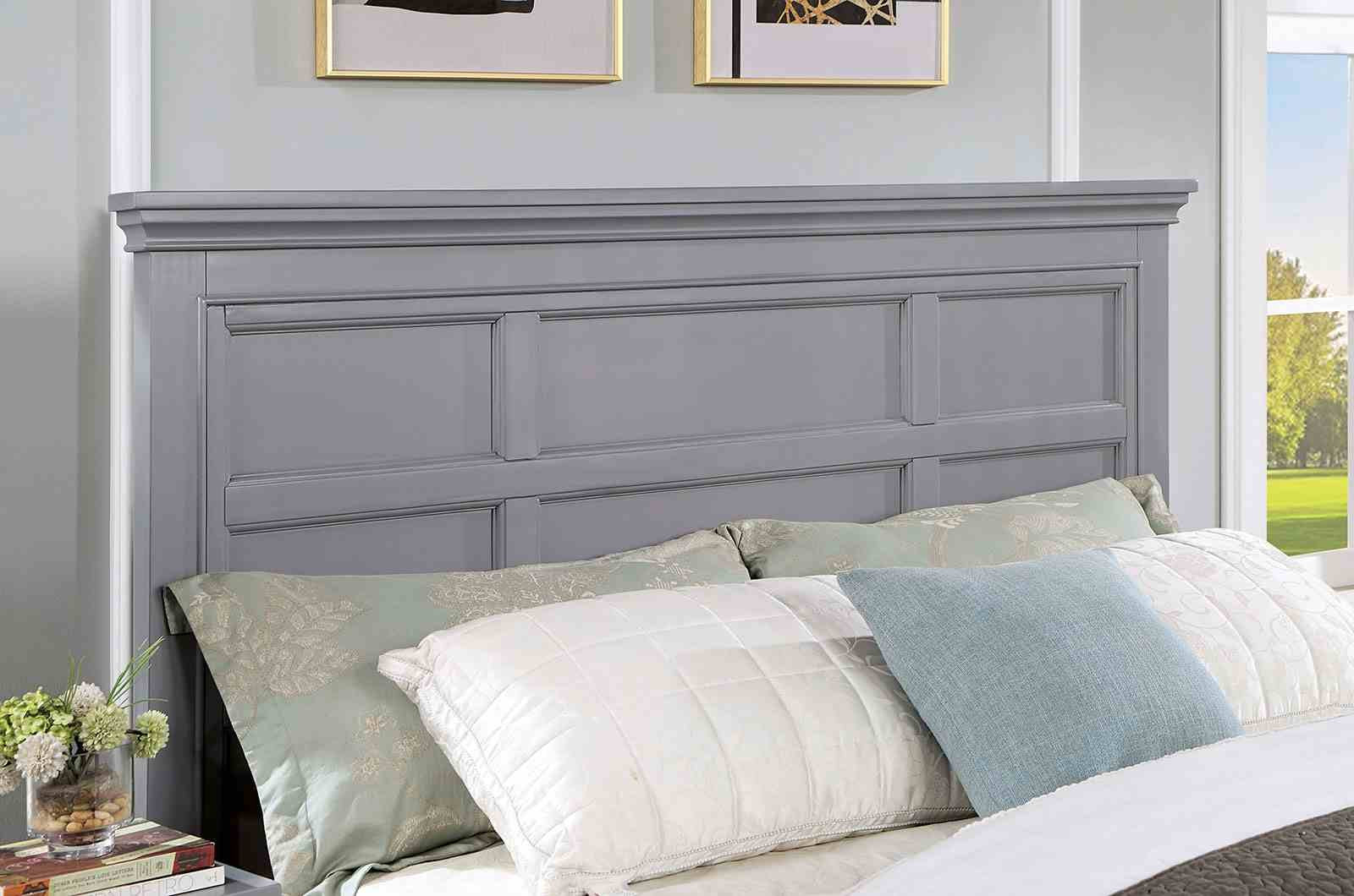 Castlile Queen Bed, Gray - Image 2