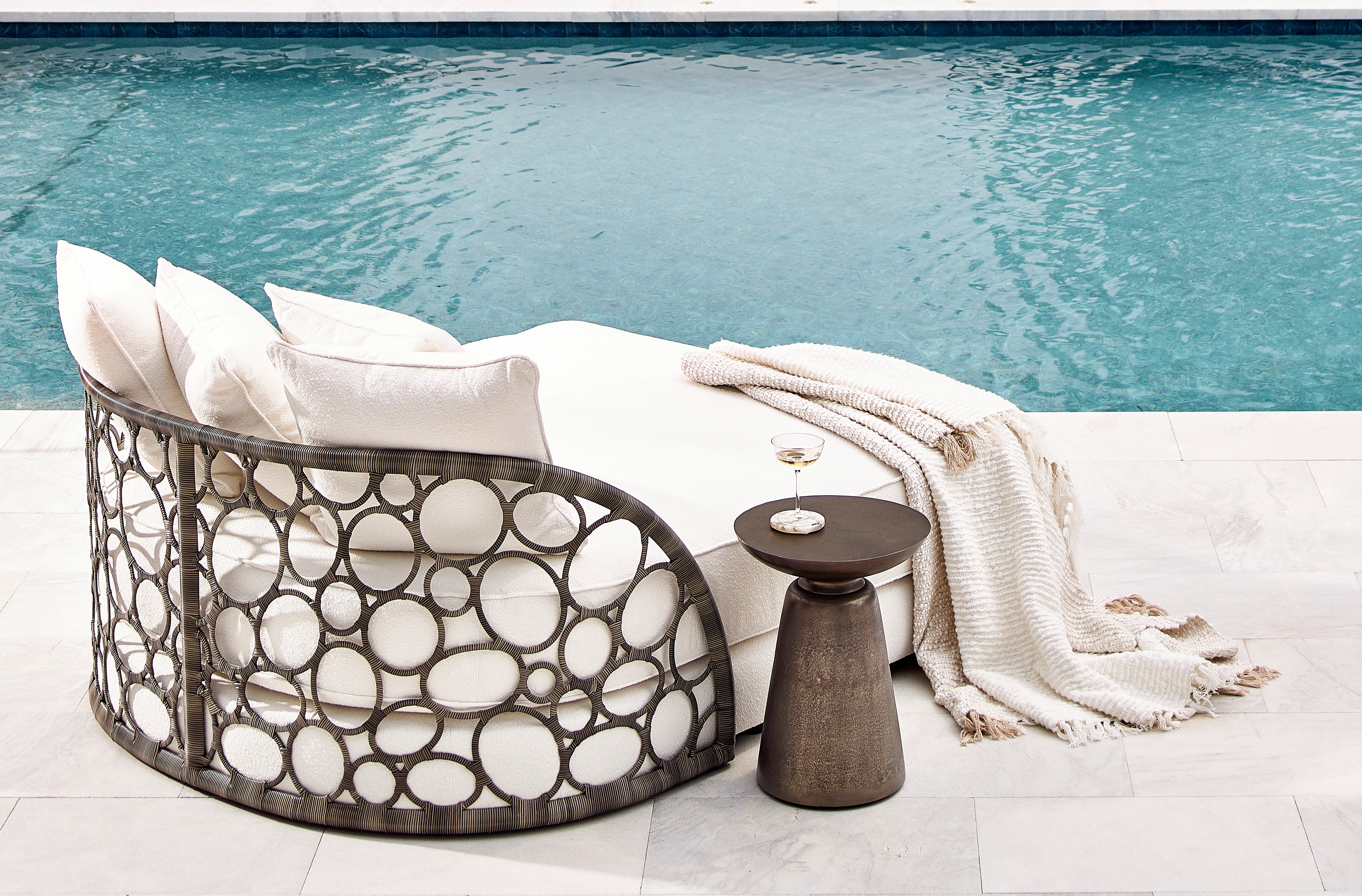 Catalan Outdoor Accent Table - Image 5