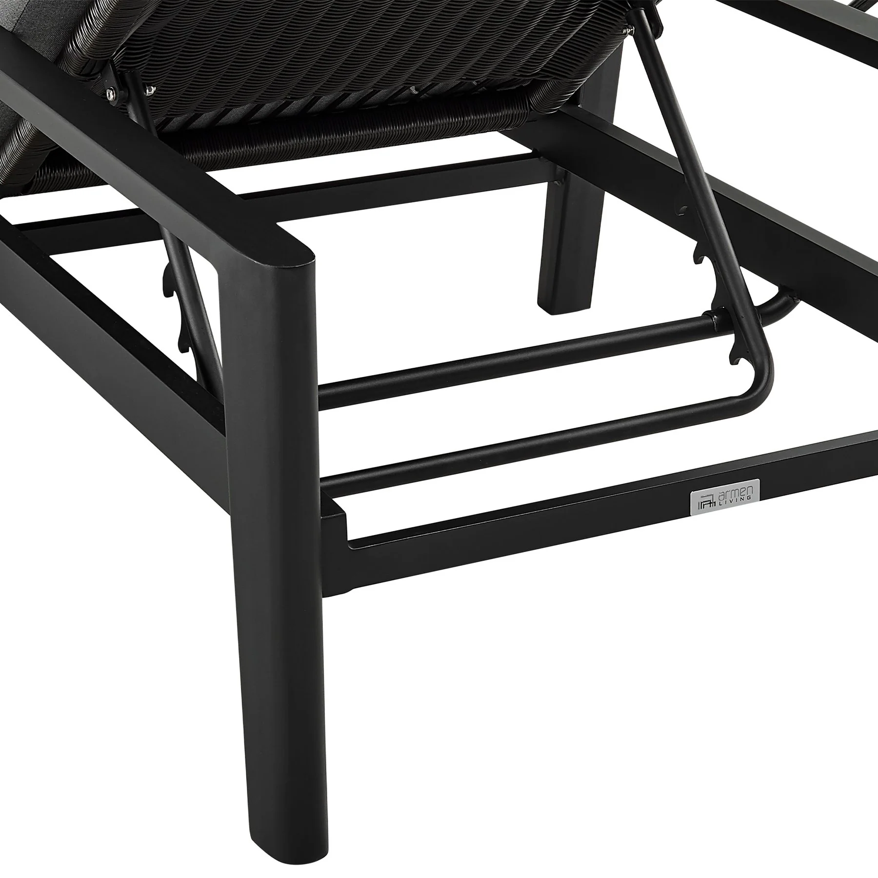 Cayman Outdoor Patio Adjustable Chaise Lounge Chair in Aluminum with Gray Cushions - Image 8