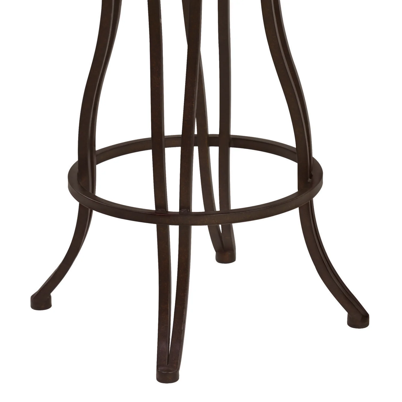 Celeste 26" Counter Height Metal Swivel Barstool in Bandero Espresso Fabric and Auburn Bay Finish - Image 5