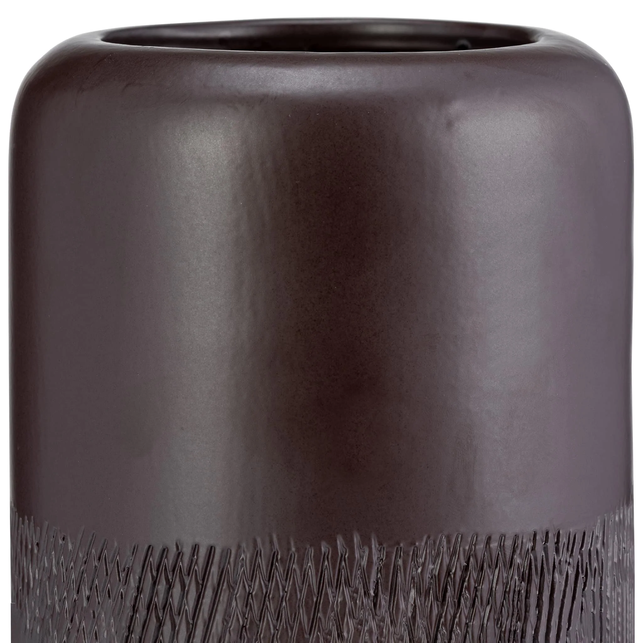 Cer, 10"h Grooved Vase, Java - Image 4