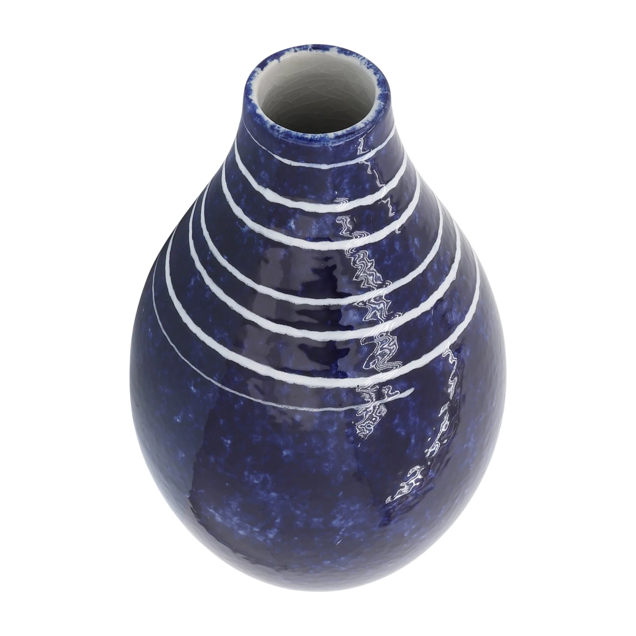 Cer, 10"h Primeval Vase, Blue - Image 6