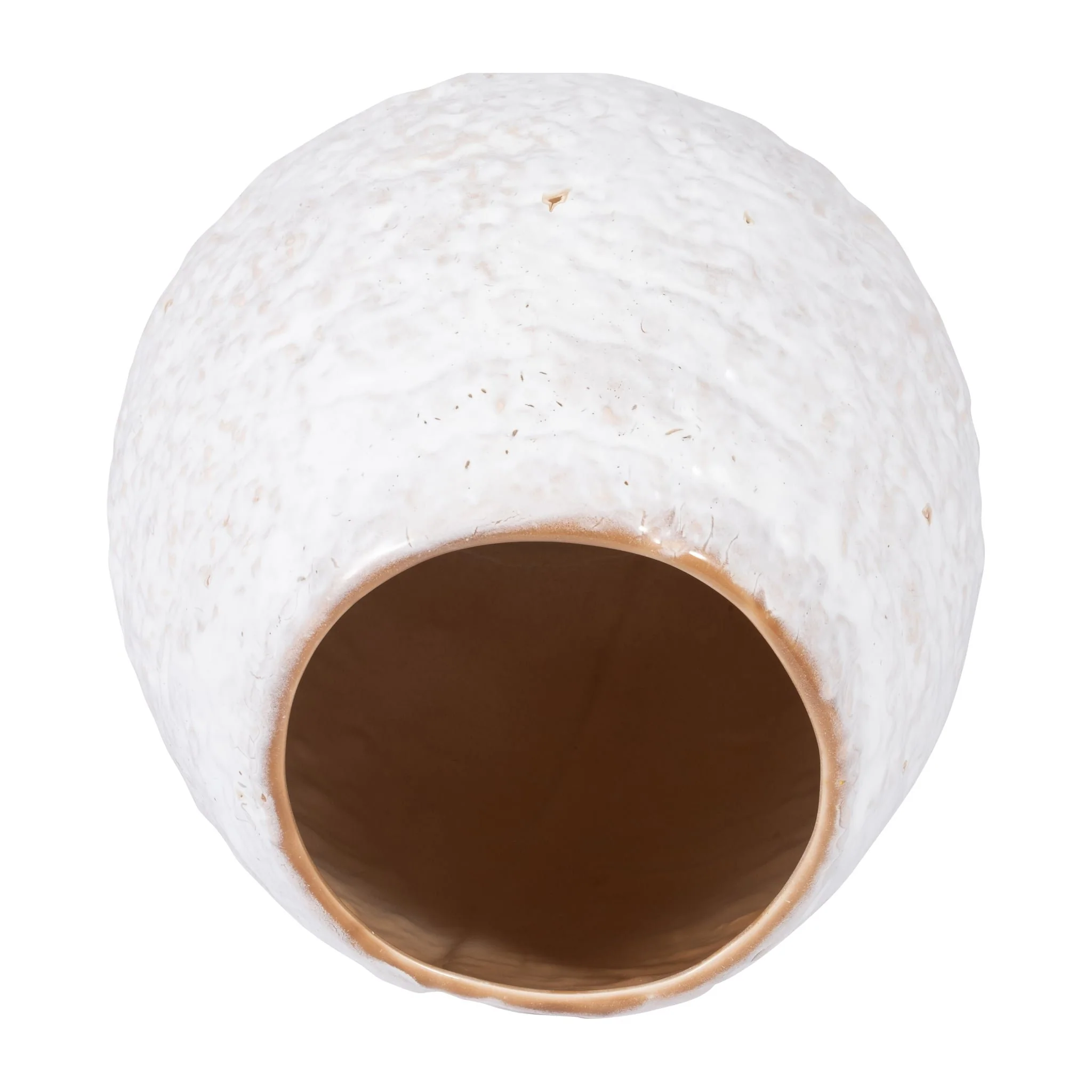 Cer, 11" Round Vase, Ivory - Image 5