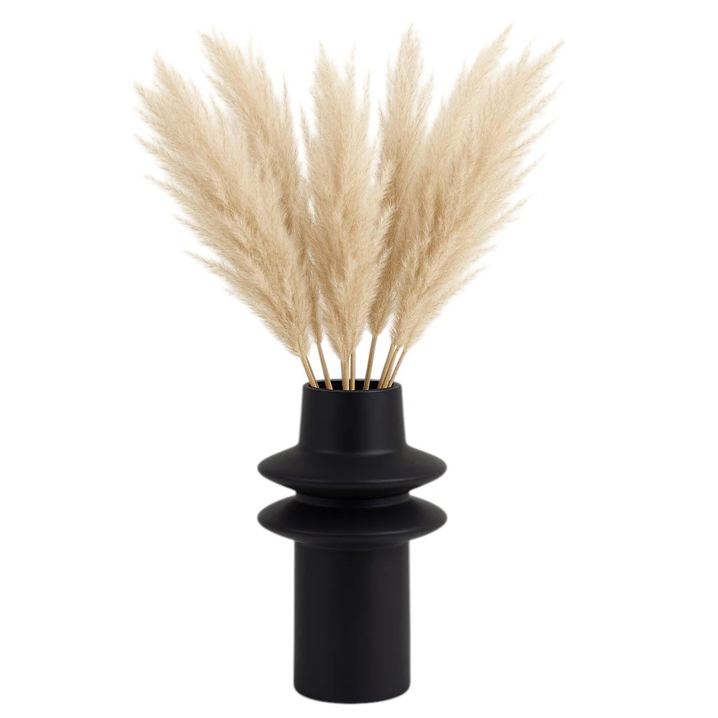 Cer, 11"h Modern Vase, Black - Image 2