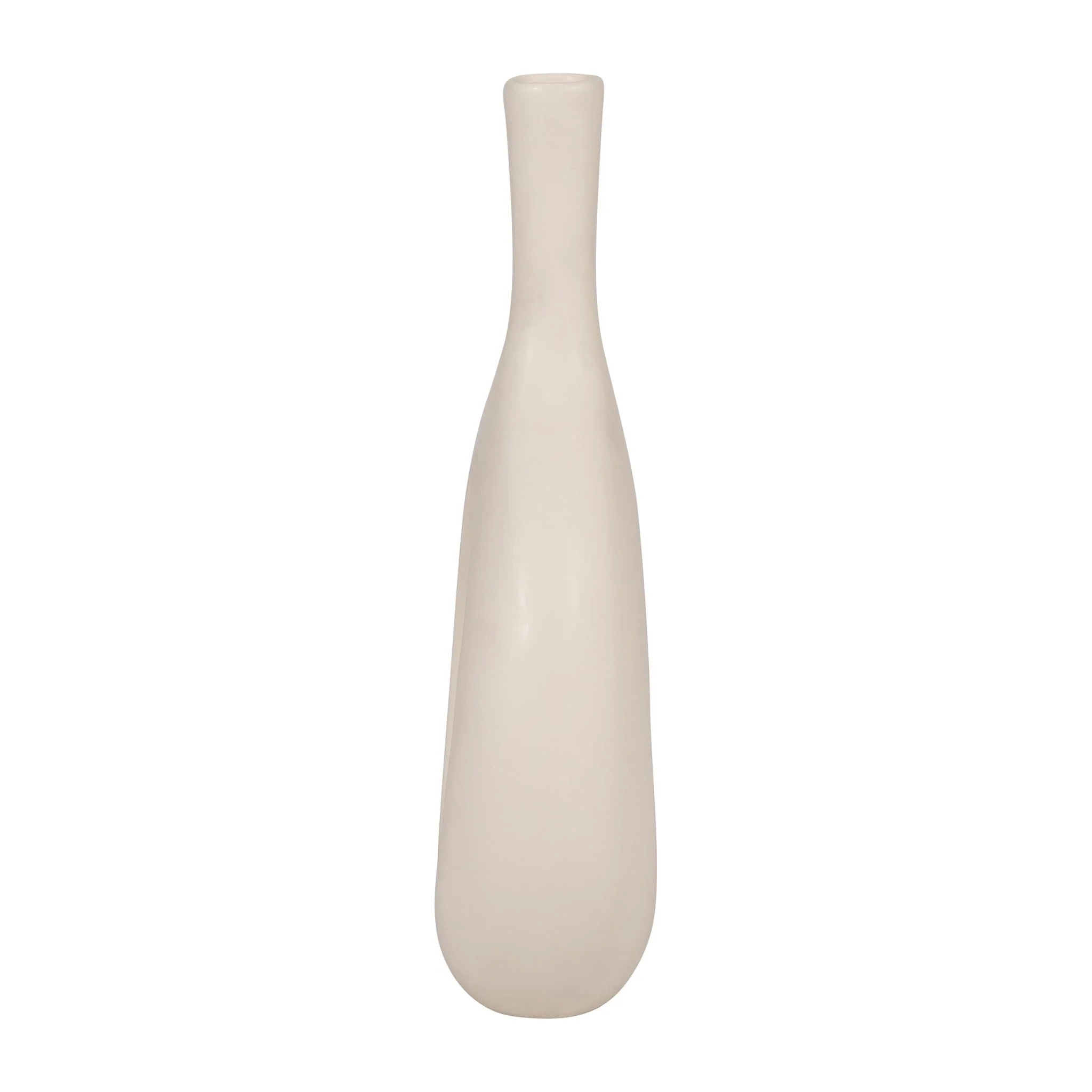 Cer, 12" Curved Open Cut Out Vase, Cotton - Image 4