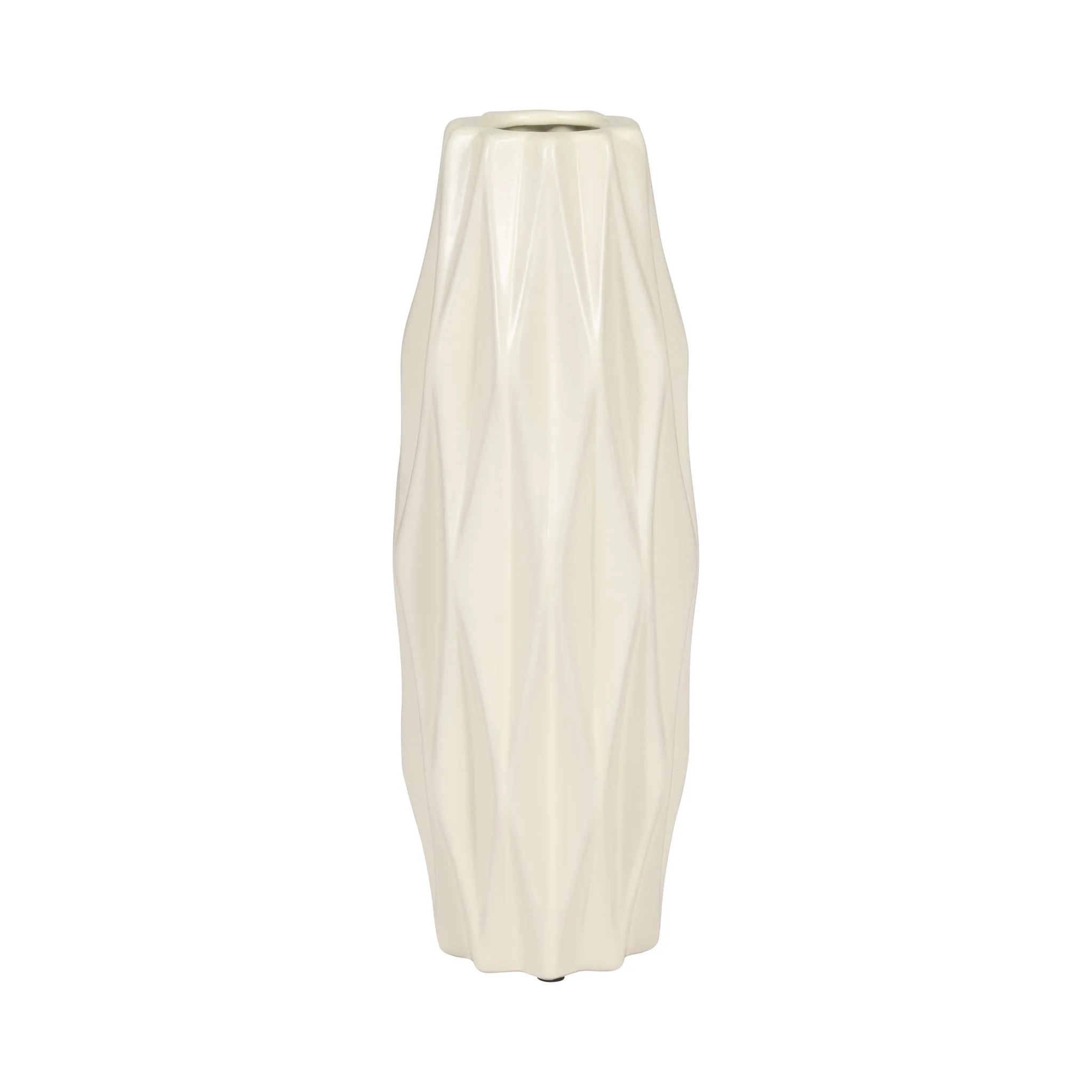 Cer, 12" Flutter Vase, Cotton - Image 2
