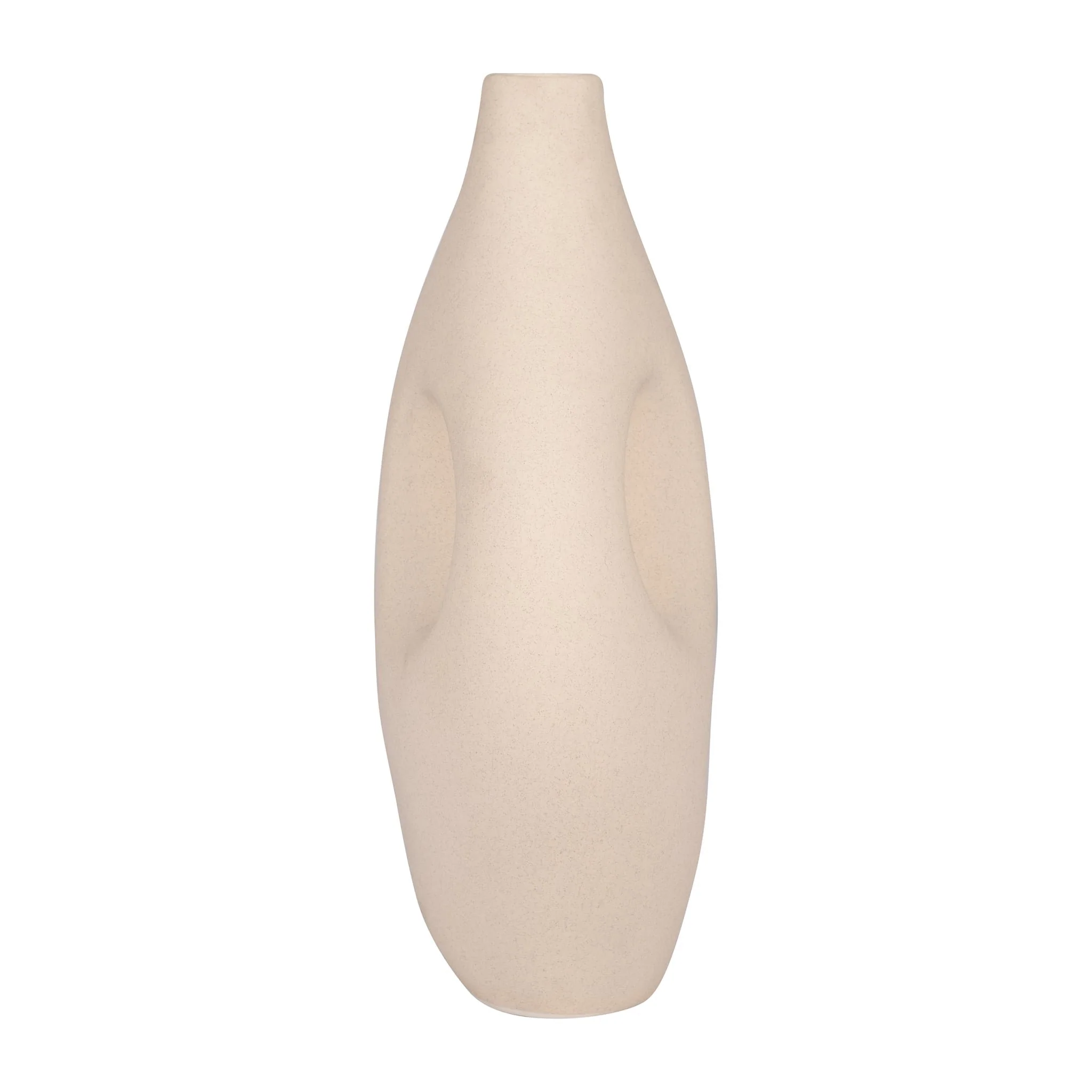 Cer, 12" Nomadic Handle Vase, Ivory - Image 4