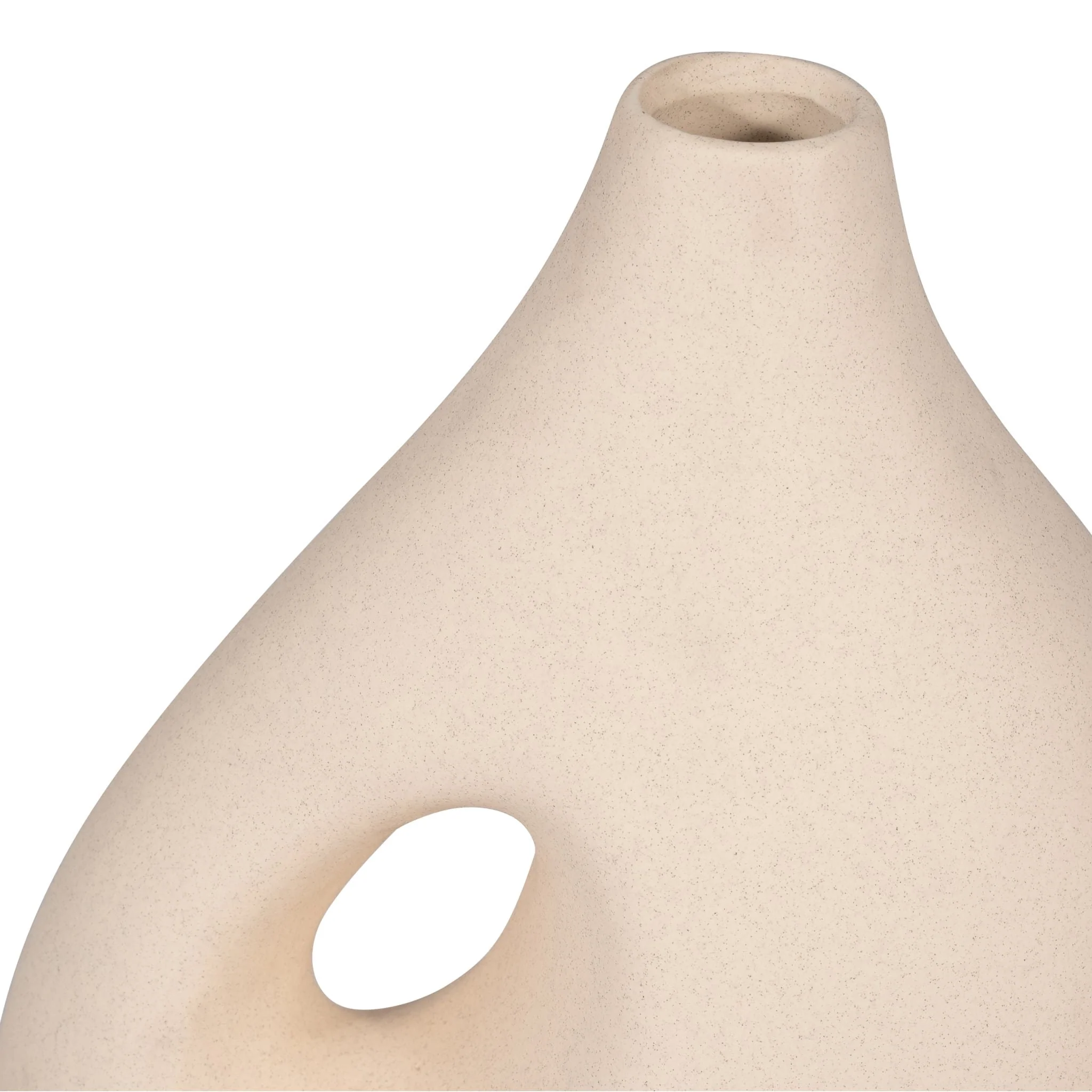 Cer, 12" Nomadic Handle Vase, Ivory - Image 5