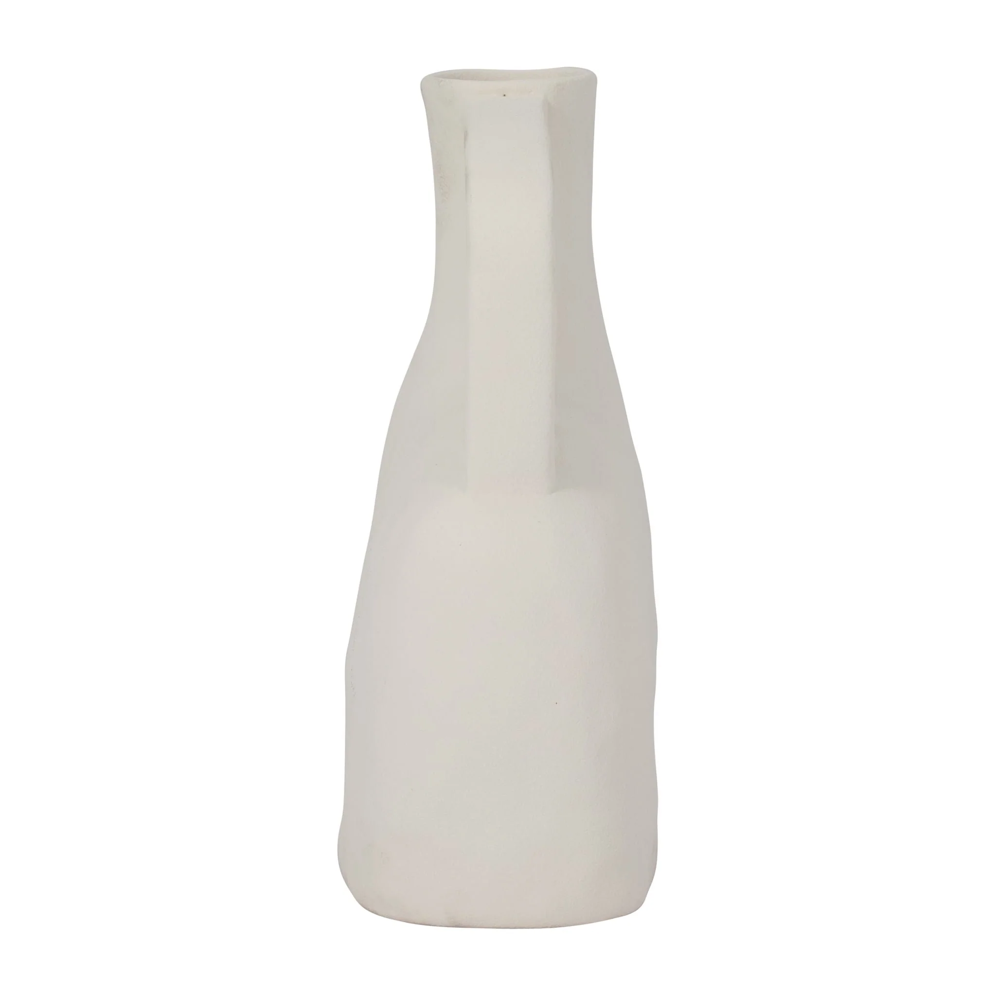 Cer, 12" Rough Triple Handle Vase, Cotton - Image 3