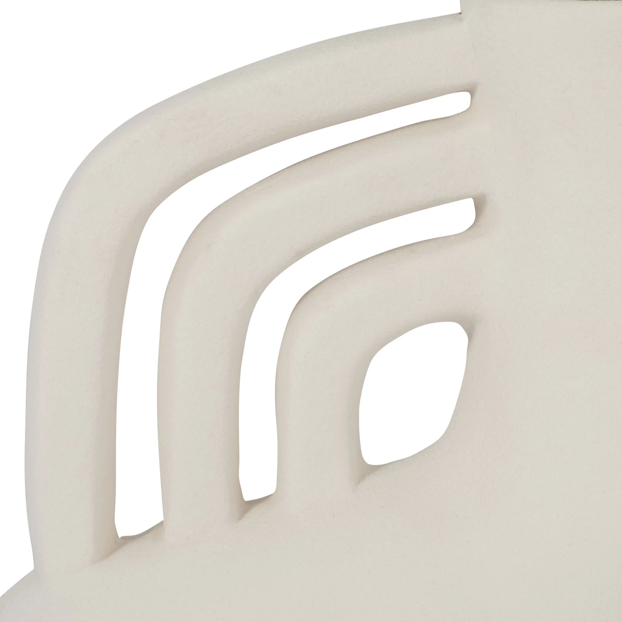 Cer, 12" Rough Triple Handle Vase, Cotton - Image 5