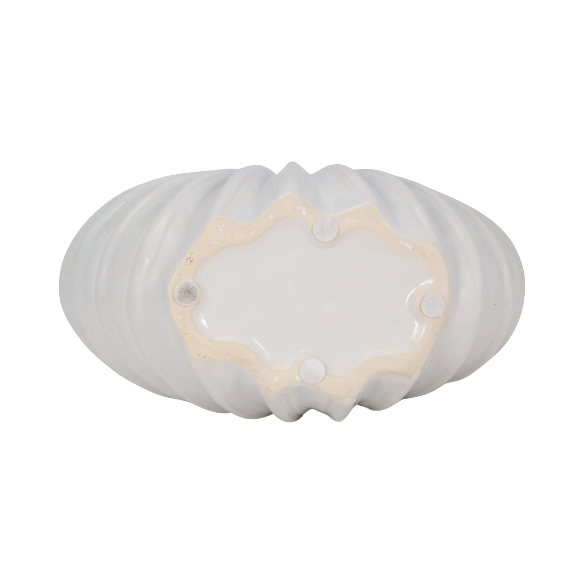 Cer, 12" Shell Vase, White - Image 7