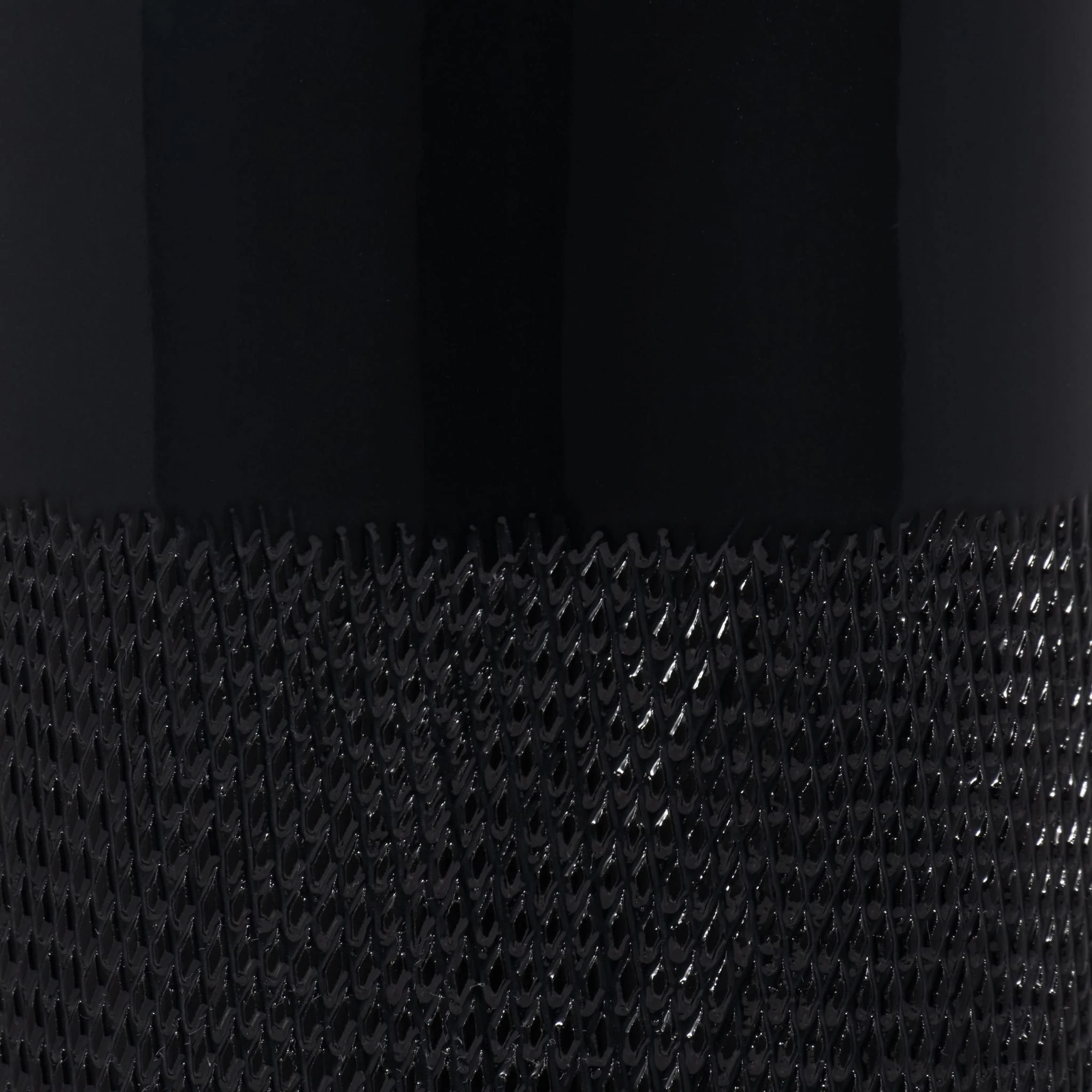 Cer, 12"h Grooved Vase, Black - Image 3