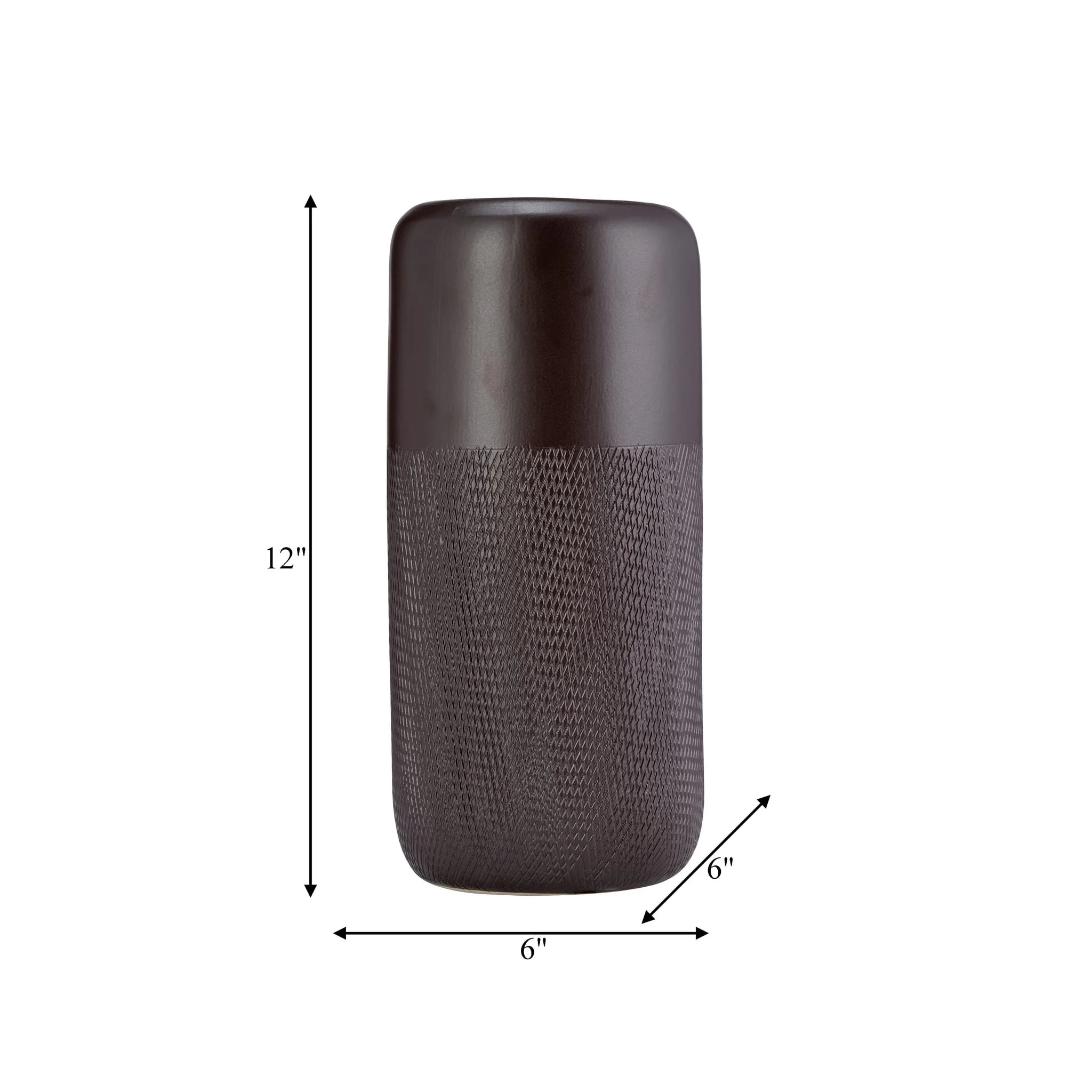 Cer, 12"h Grooved Vase, Java - Image 7