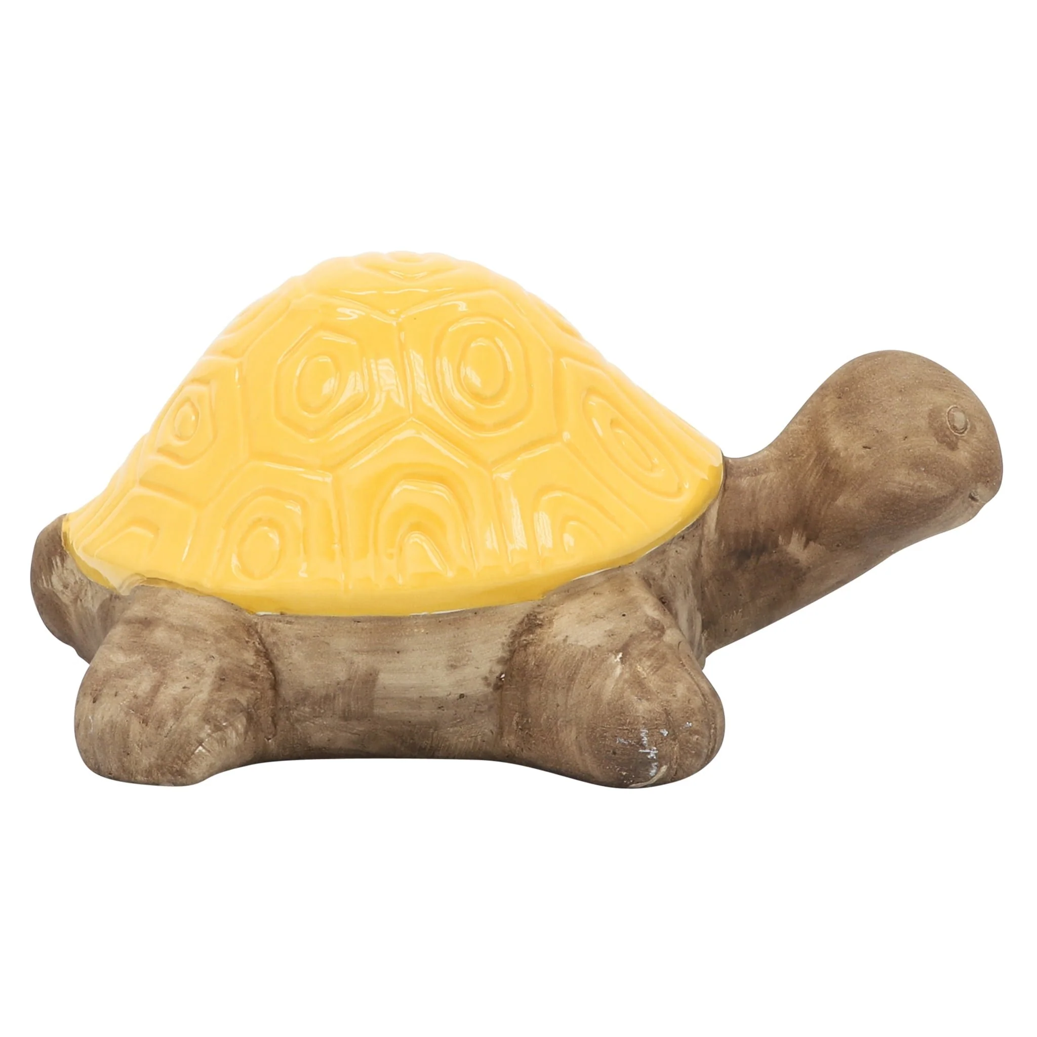 Cer, 13" Tortoise Deco, Yellow - Image 3